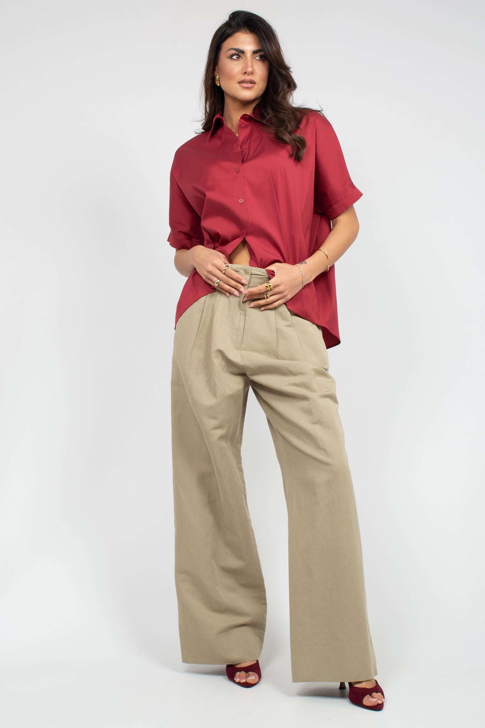 camicia in misto cotone 'pittura' 2616111029600 012 MM - MAX MARA 