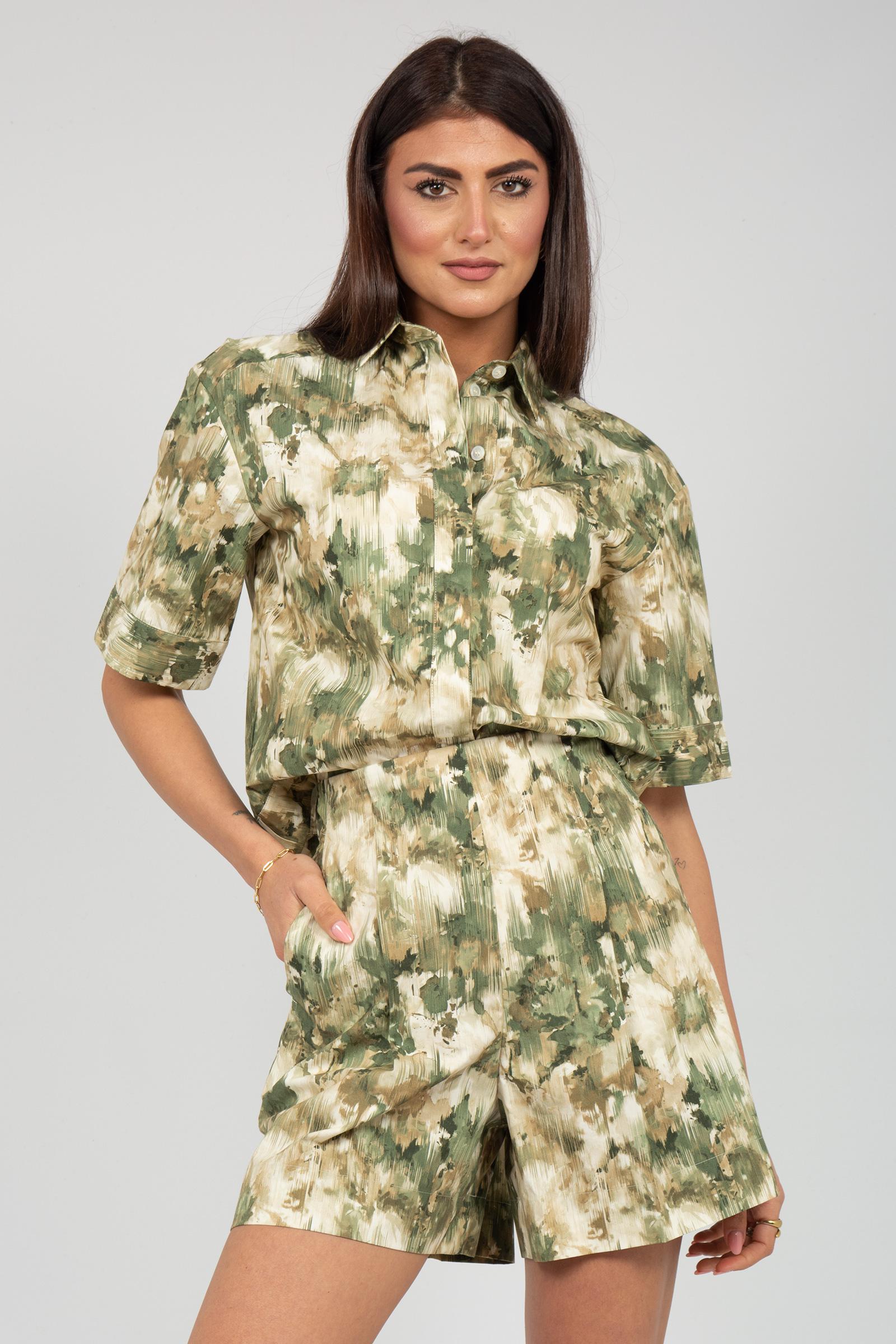 camicia in cotone stampato 'pallore' 2616111048600 001 MM - MAX MARA 