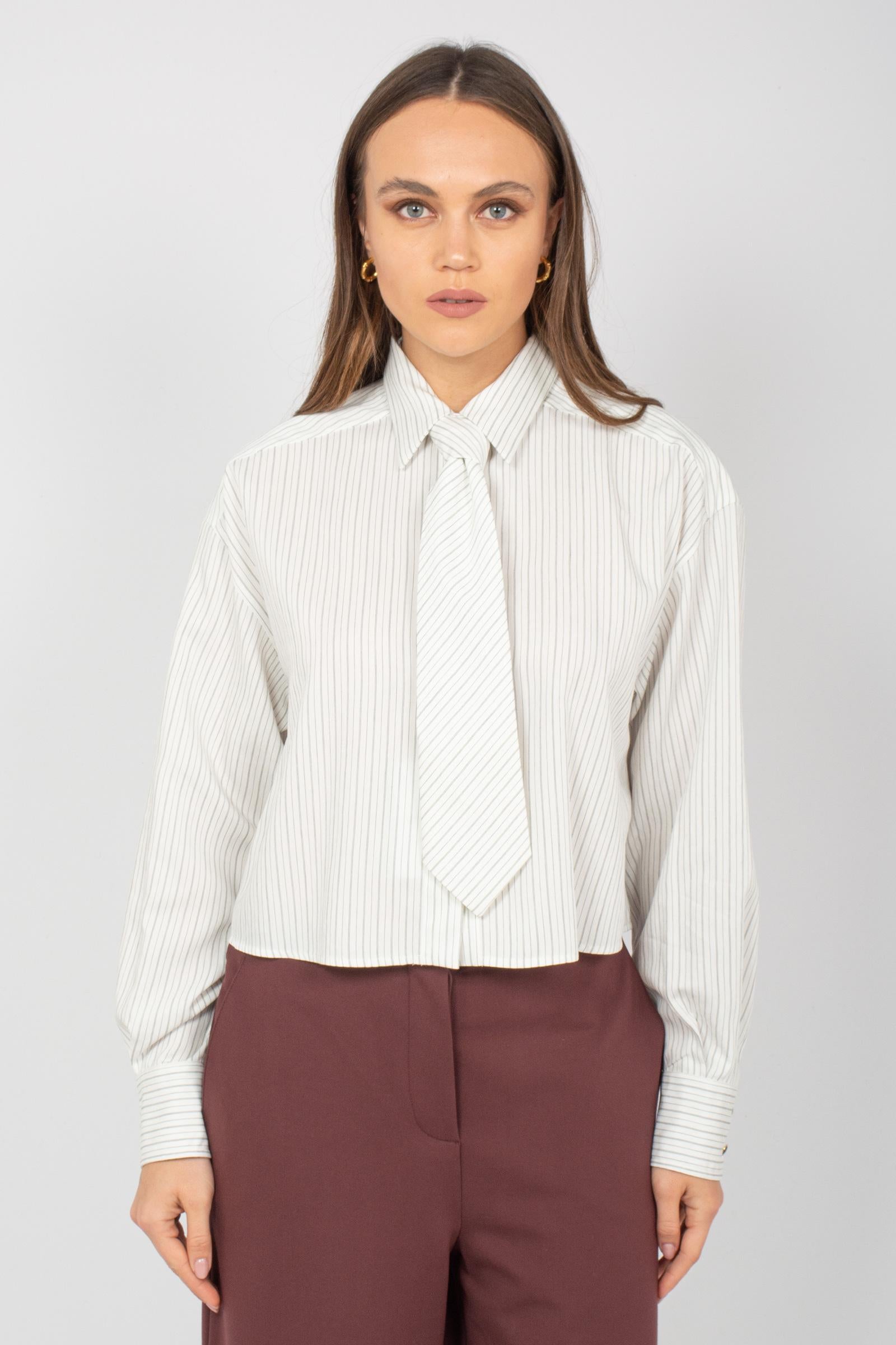 camicia cropped con cravatta 'duke' DUKE 003 MARELLA 