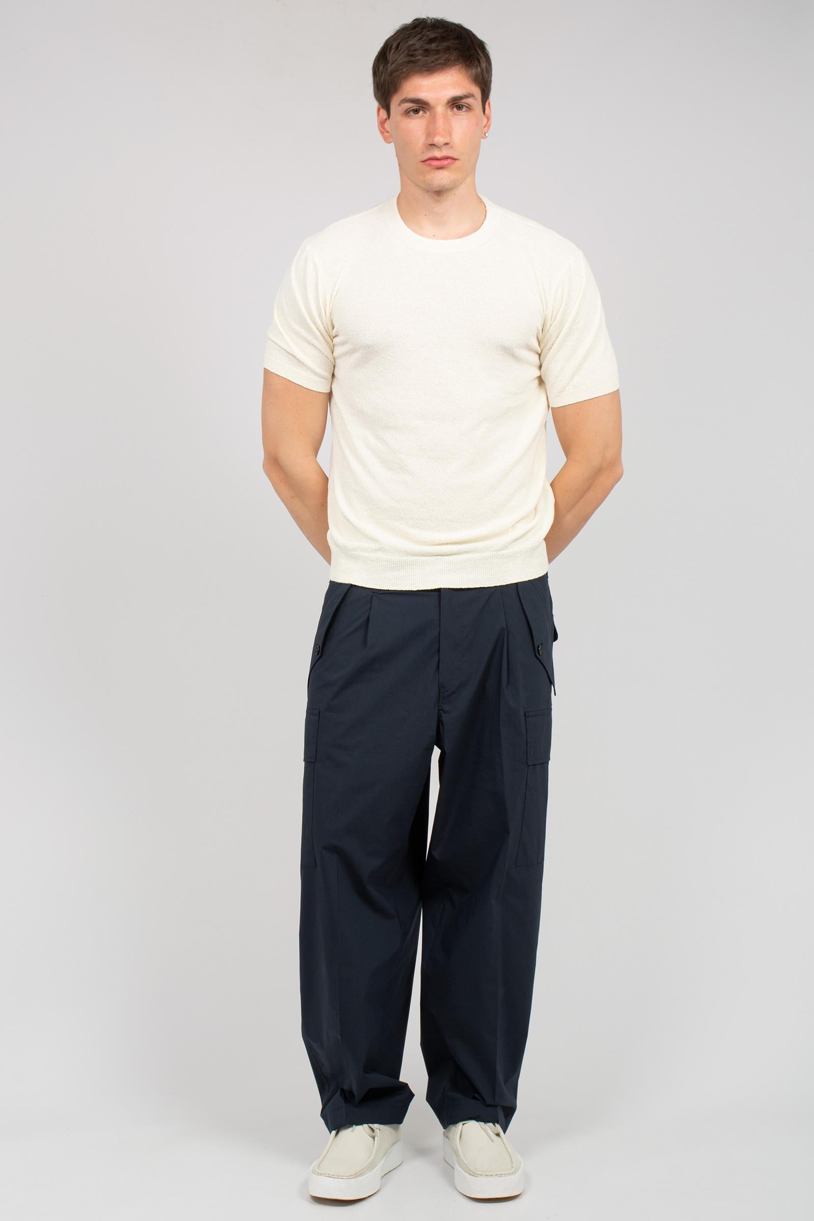 pantalone cargo in misto cotone 'kyoto' KYOTODAS26 BLU BE ABLE 