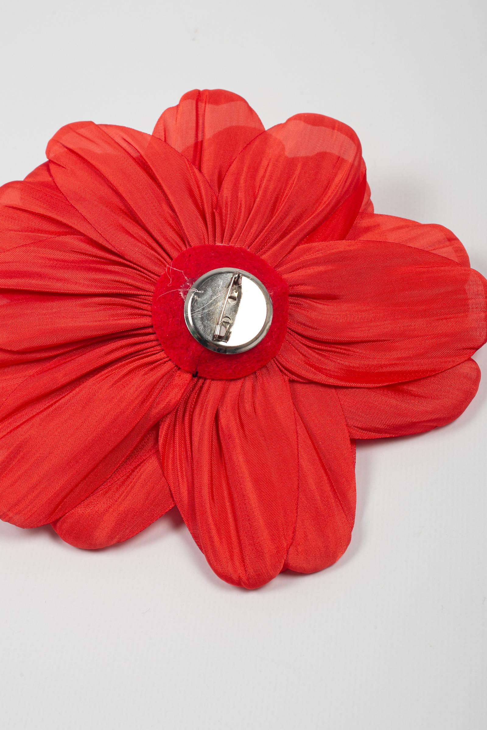 spilla a fiore M1D0228 ROSSO SOLOTRE 