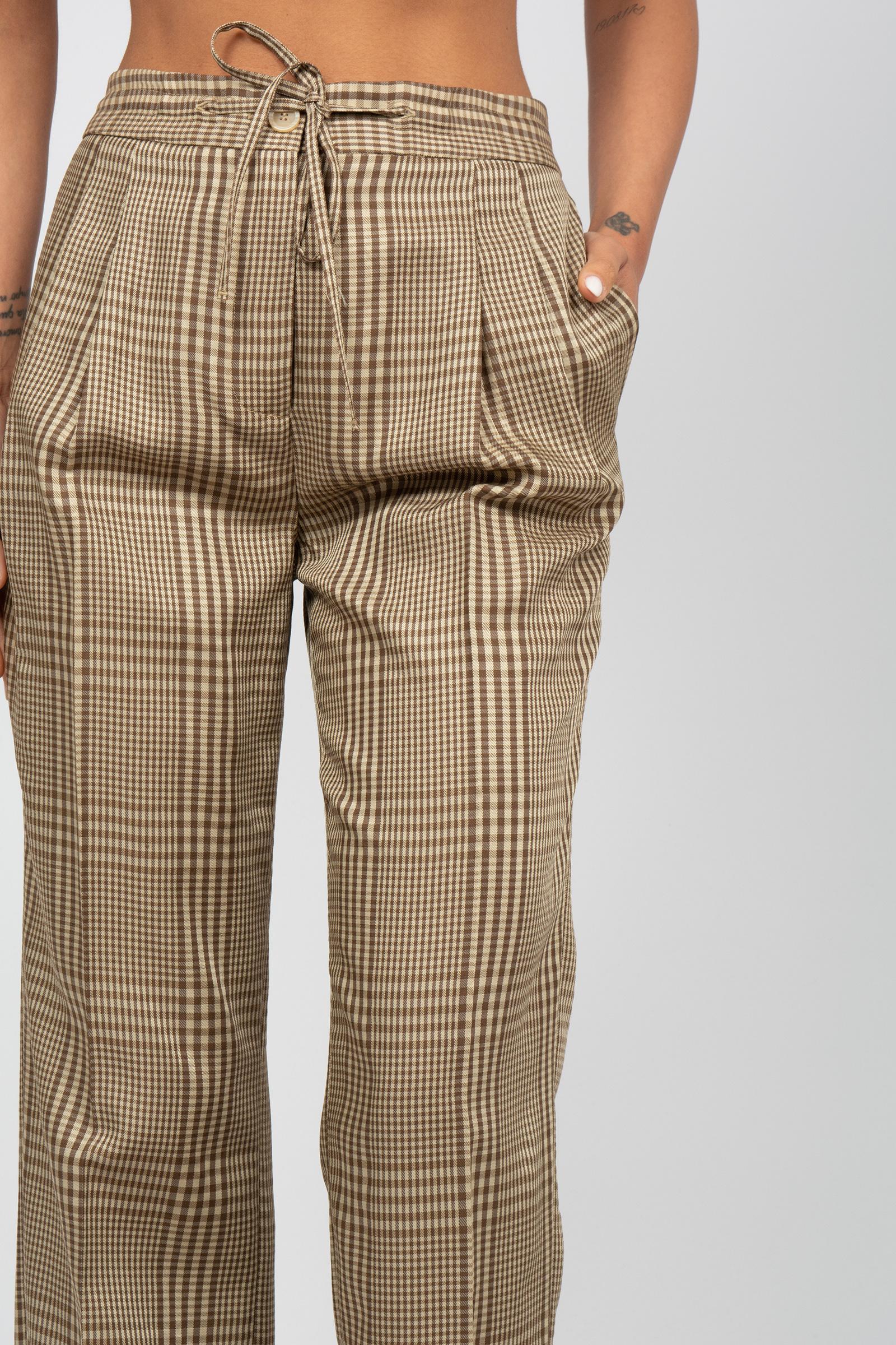 pantalone in p.pe di galles 'silvia' Y6SI66 PDG07 SEMICOUTURE 