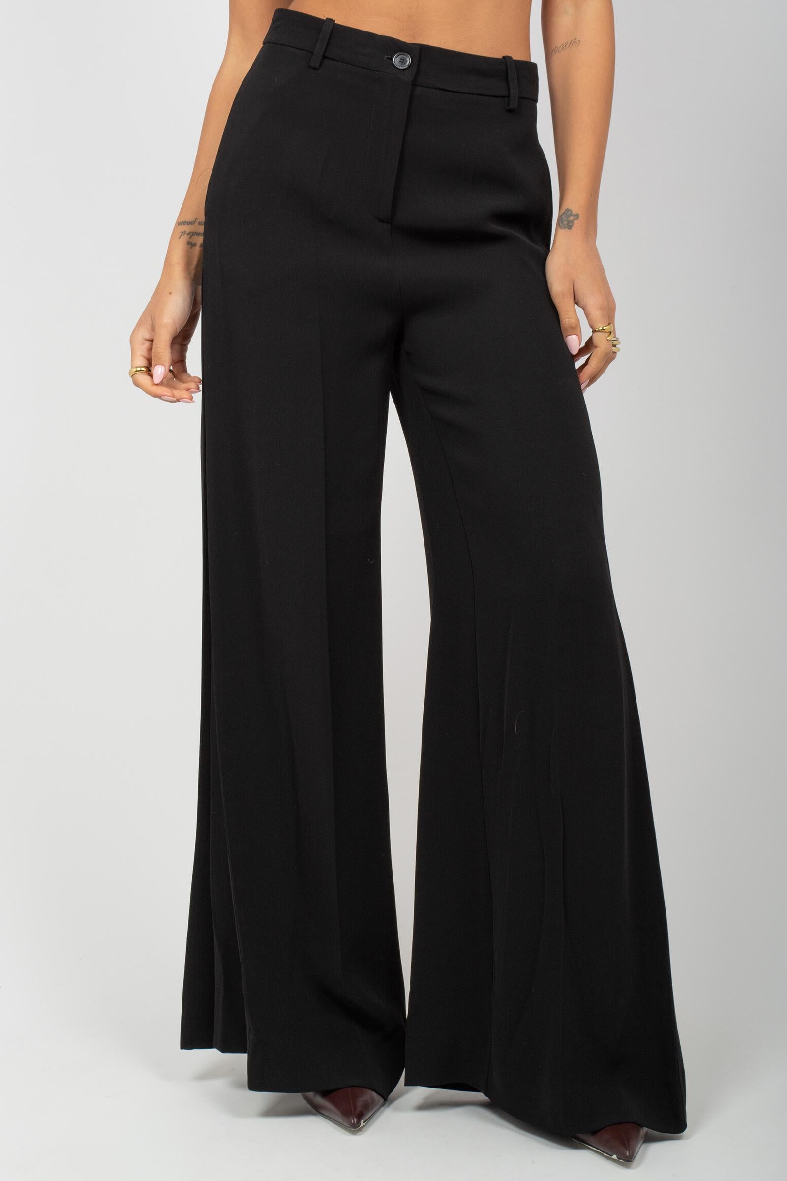 pantalone in misto viscosa 'daria' S5WP20 Y69 SEMICOUTURE 