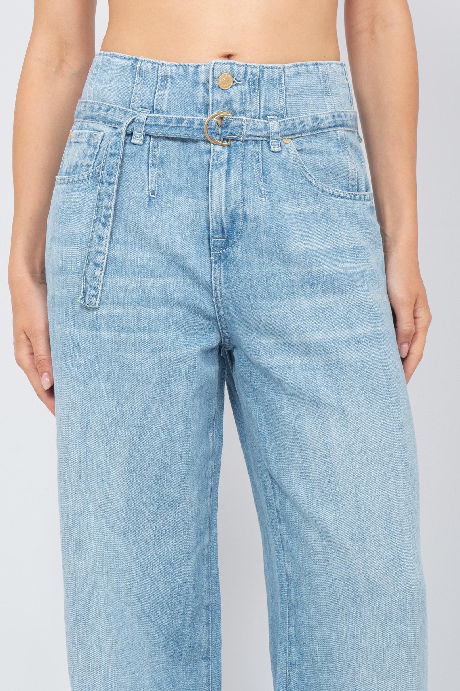 denim wide leg con cintura 7U021U03 KNS 7 FOR ALL MANKIND 