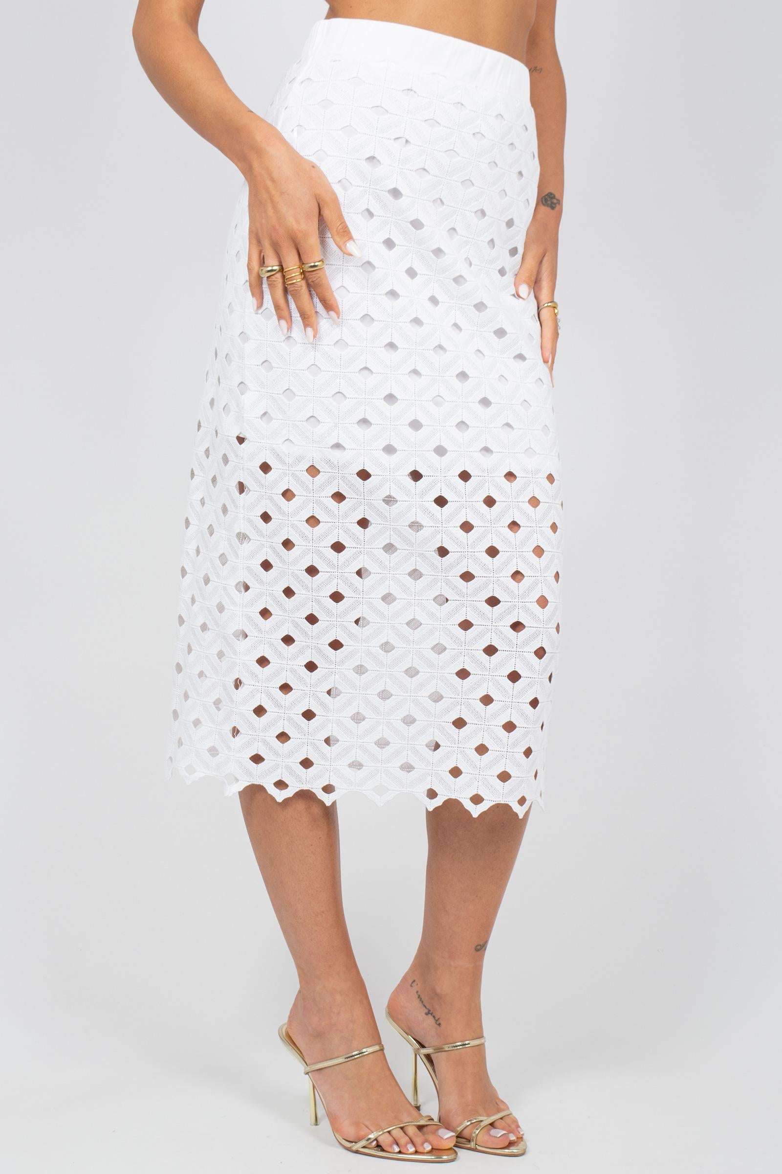 gonna in popeline e sangallo 'zorro' 2616771029600 001 MAXMARA BEACHWARE 