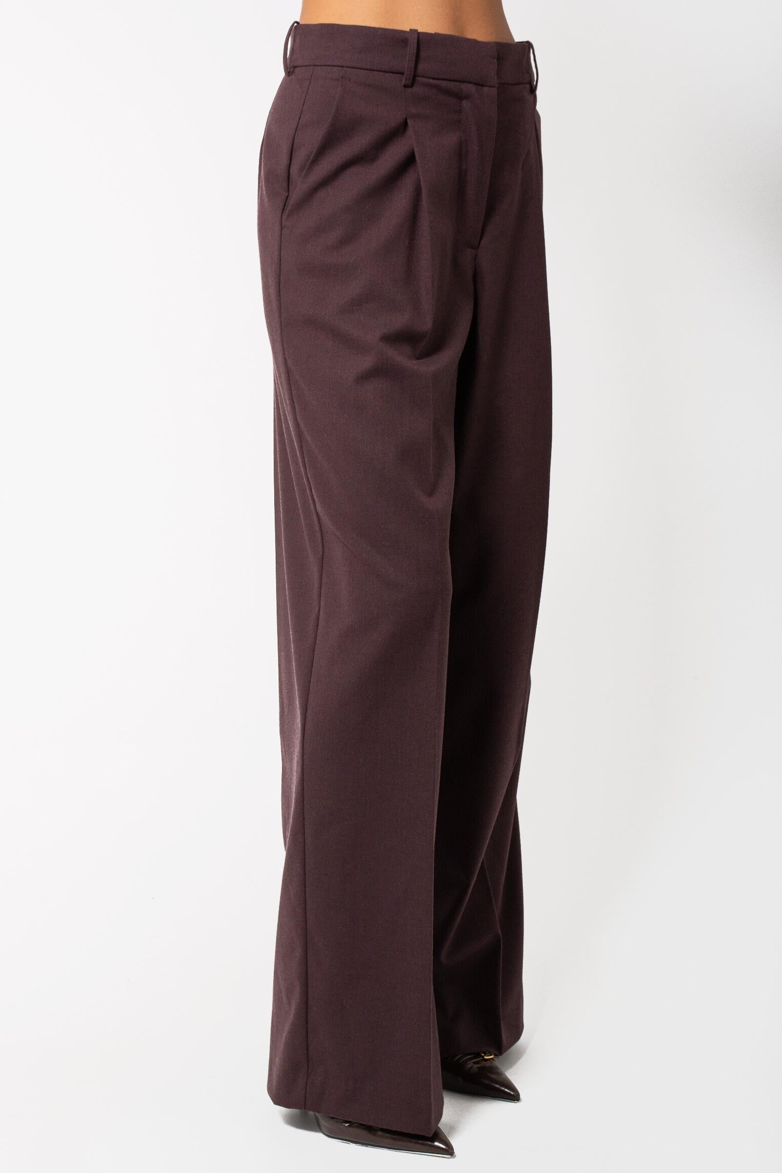 pantalone con pince in misto viscosa P1P01 0307 JACQUEUR 