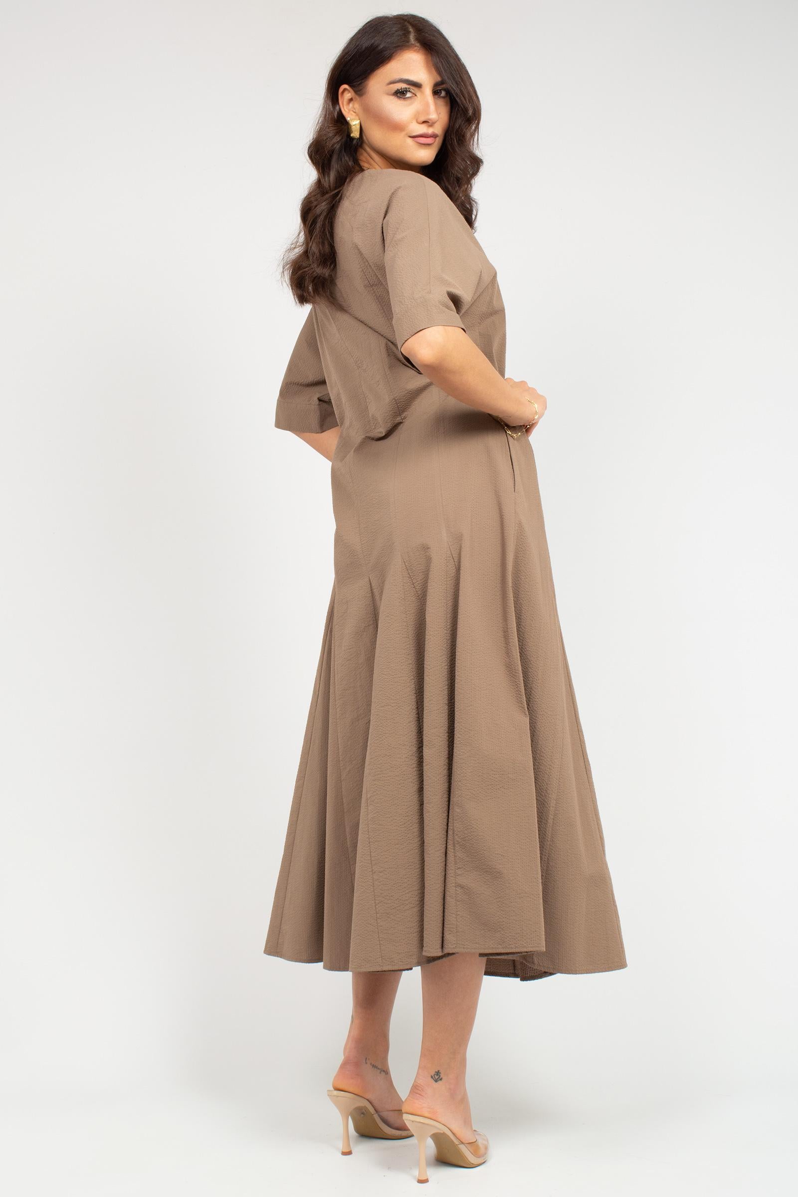 Abito in cotone seersucker 'panino' 2616221028600 003 MM - MAX MARA 