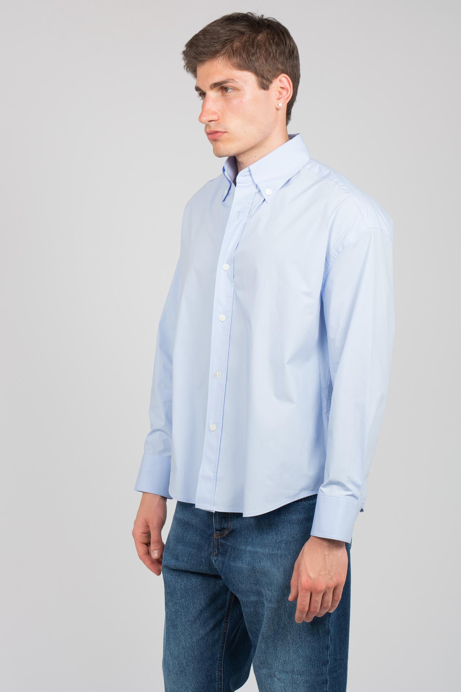 camicia oversize in popeline di cotone 850383 LIGHTBLUE STUDIO SEIDENSTICKER 