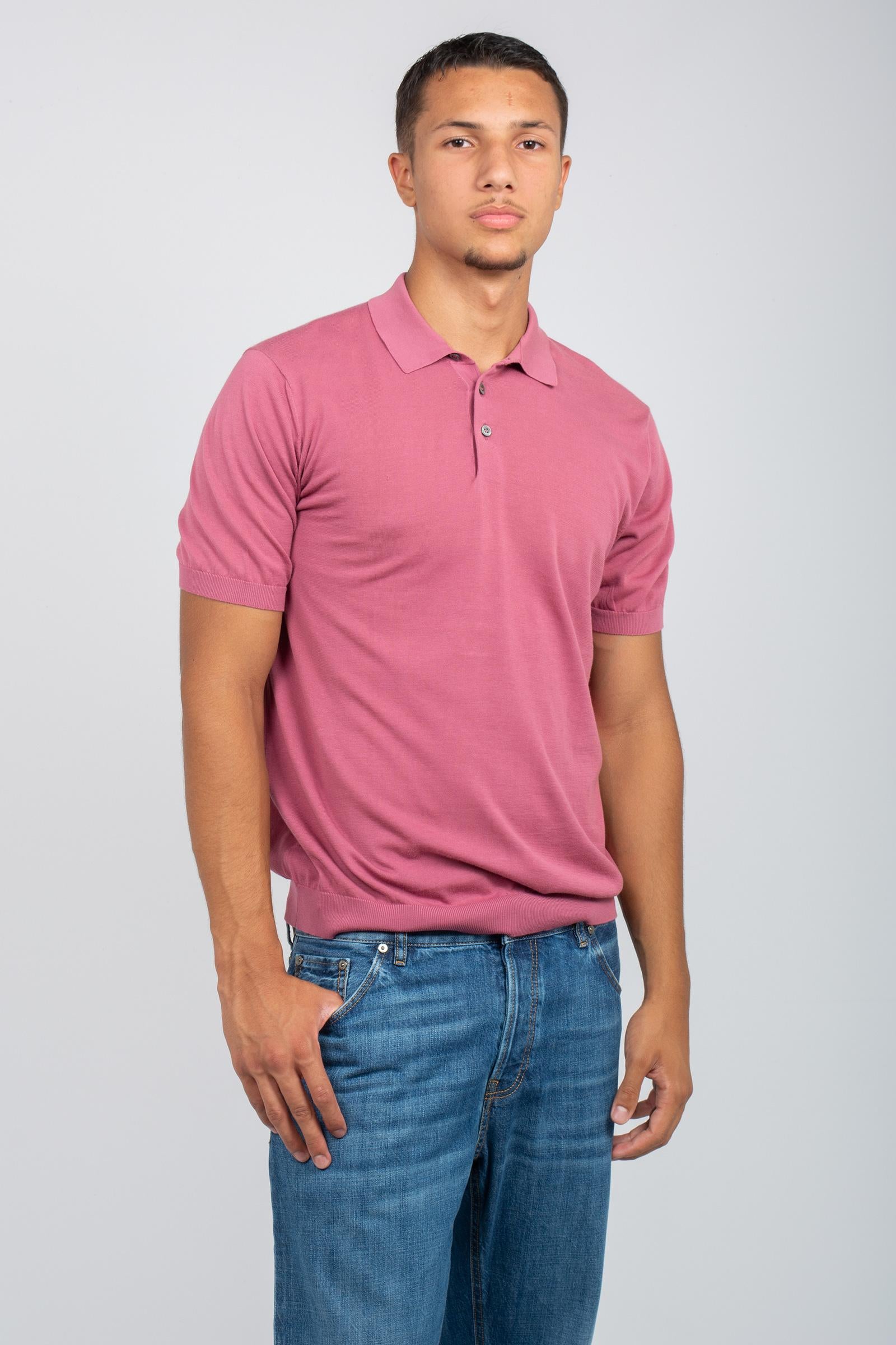 polo in cotone unito D0GN202 349 DRUMOHR 