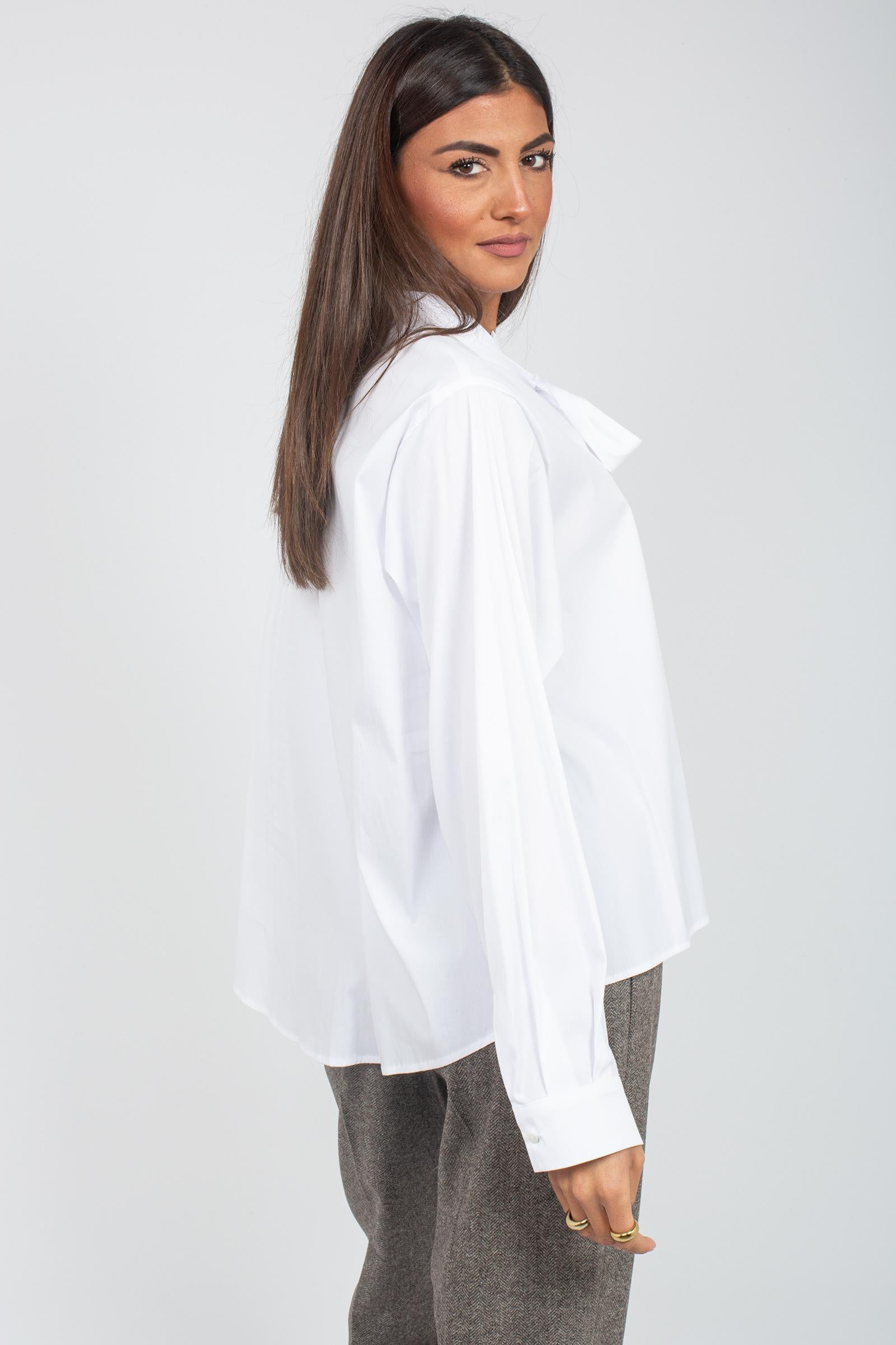 camicia oversize in cotone 'antimonio' ANTIMONIODD04 BIANCO DOUUOD 