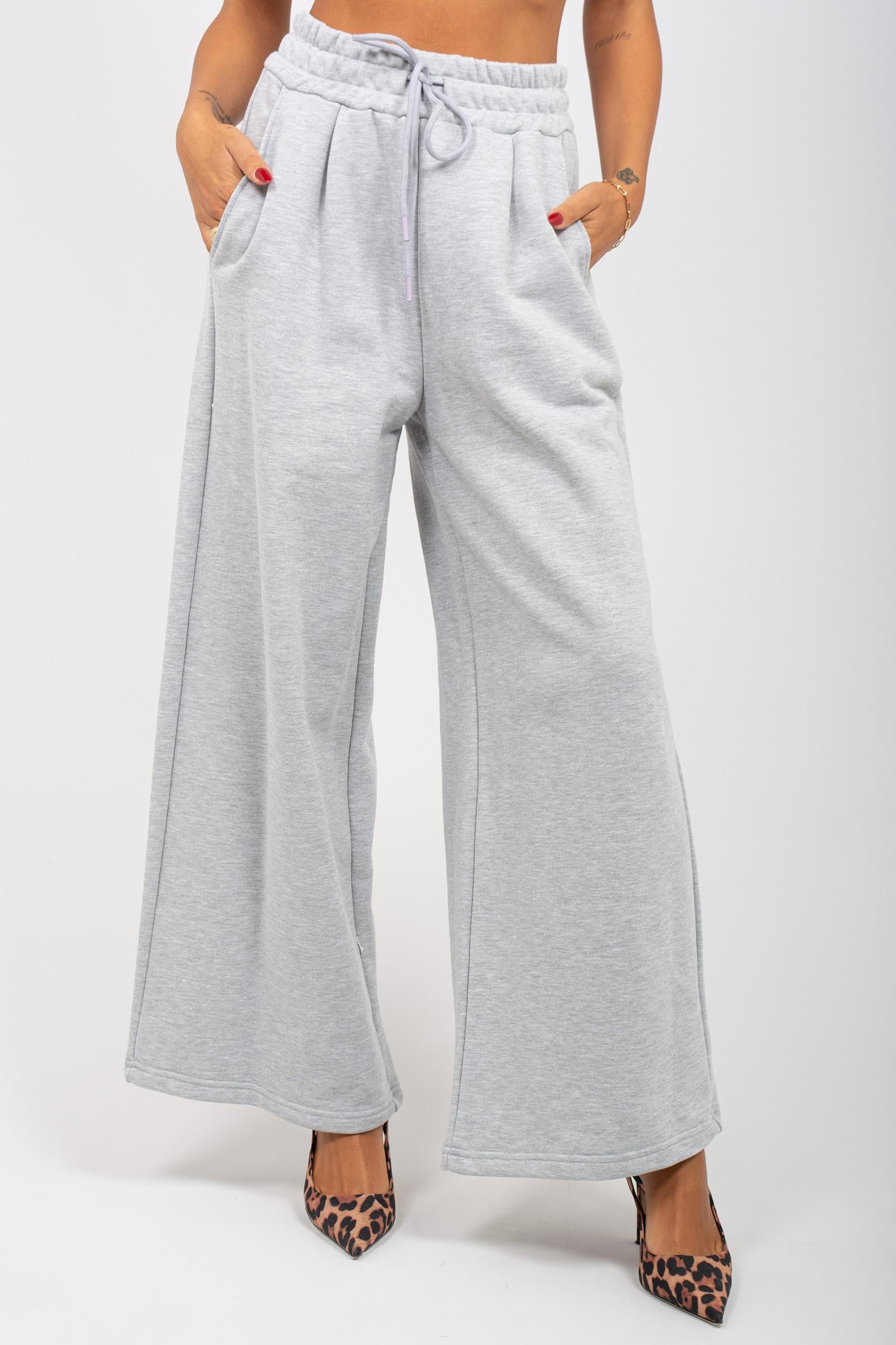 jogger in cotone M1F0008 GRIGIO SOLOTRE 