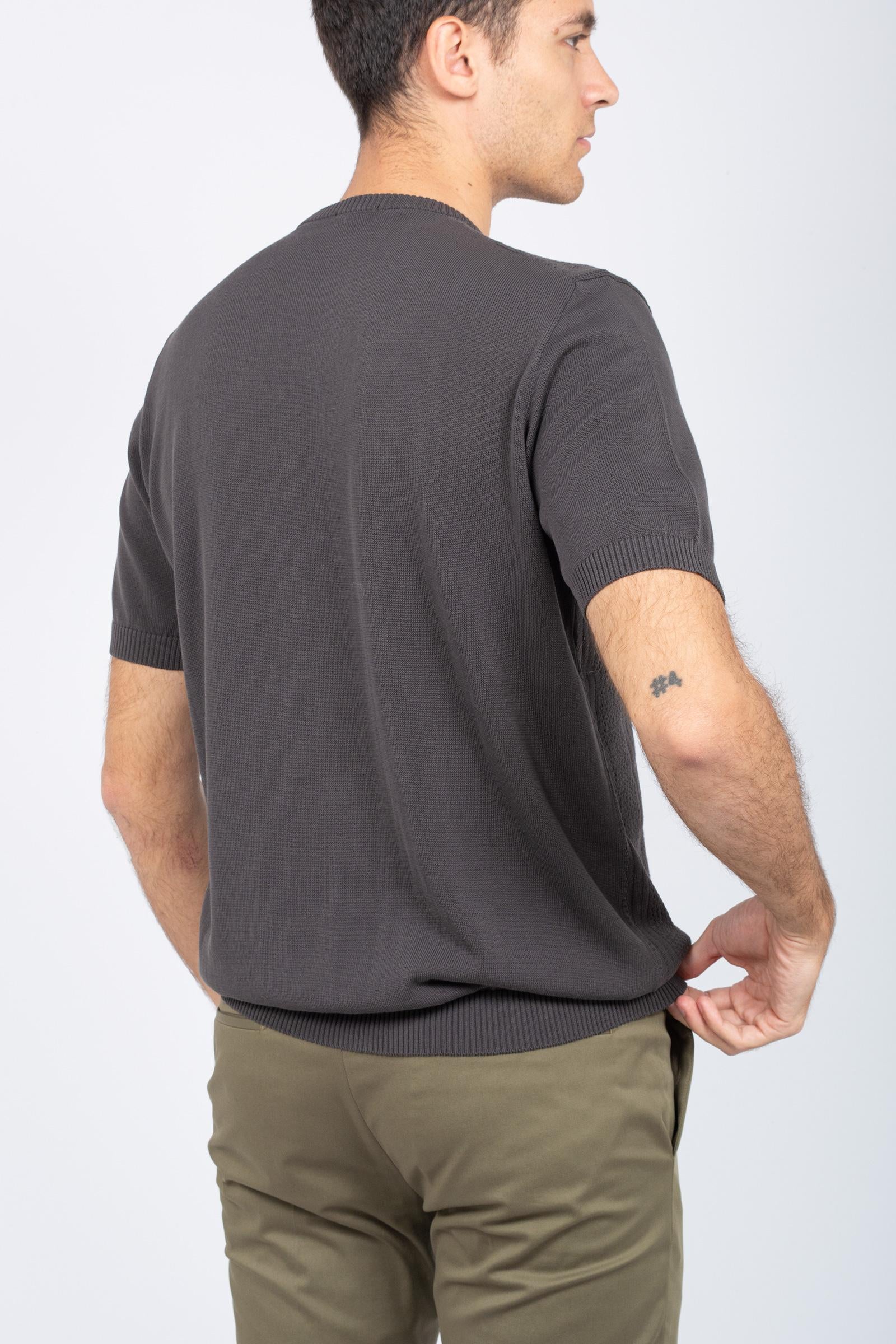 t-shirt girocollo traforata D1Z300PT 470 DRUMOHR 