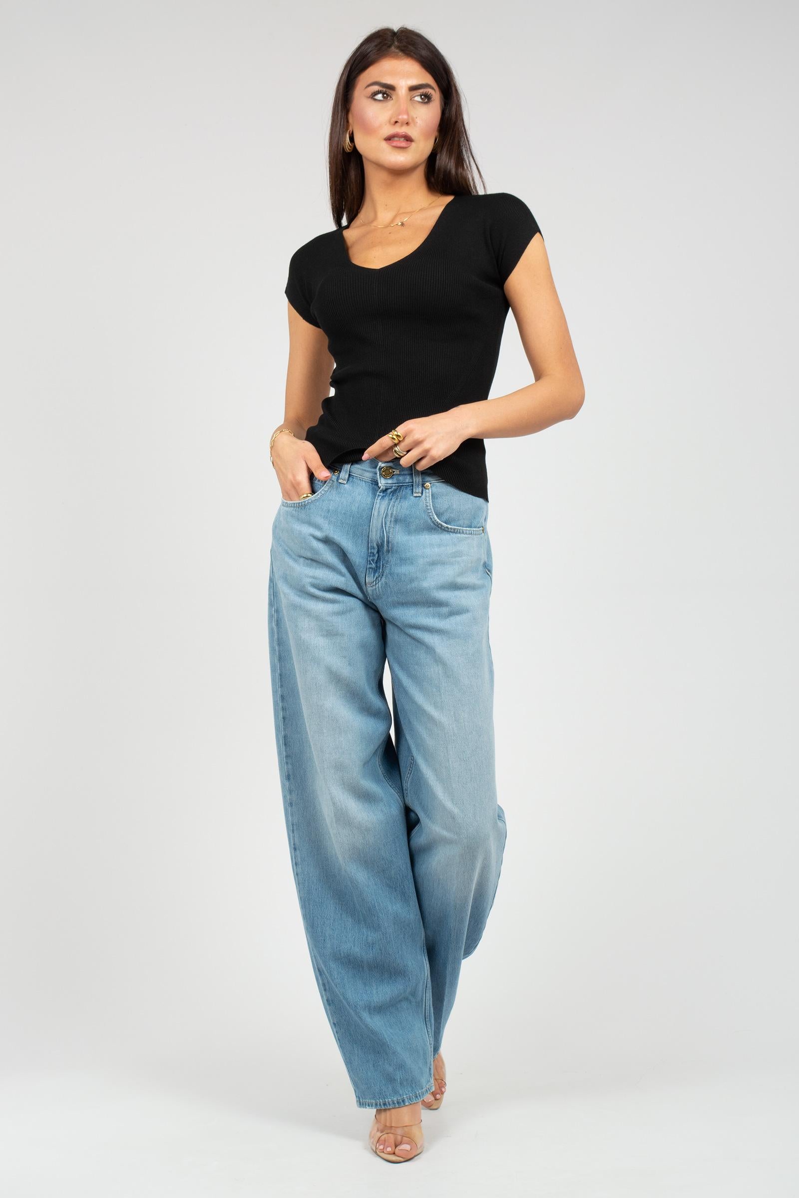 scollo v a costine in cotone 'orafo' ORAFO 008 MARELLA 