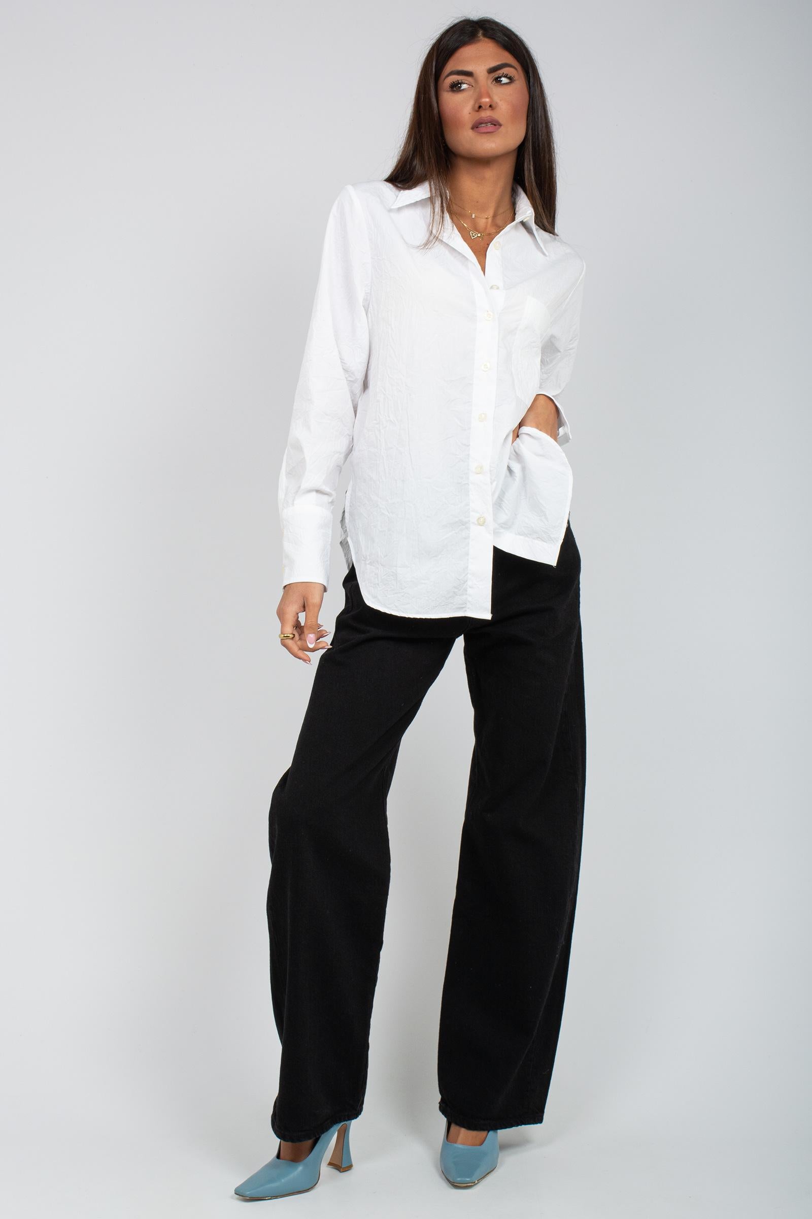 camicia in popeline crinckle AMD164CN41XXXX C0069 AMISH 