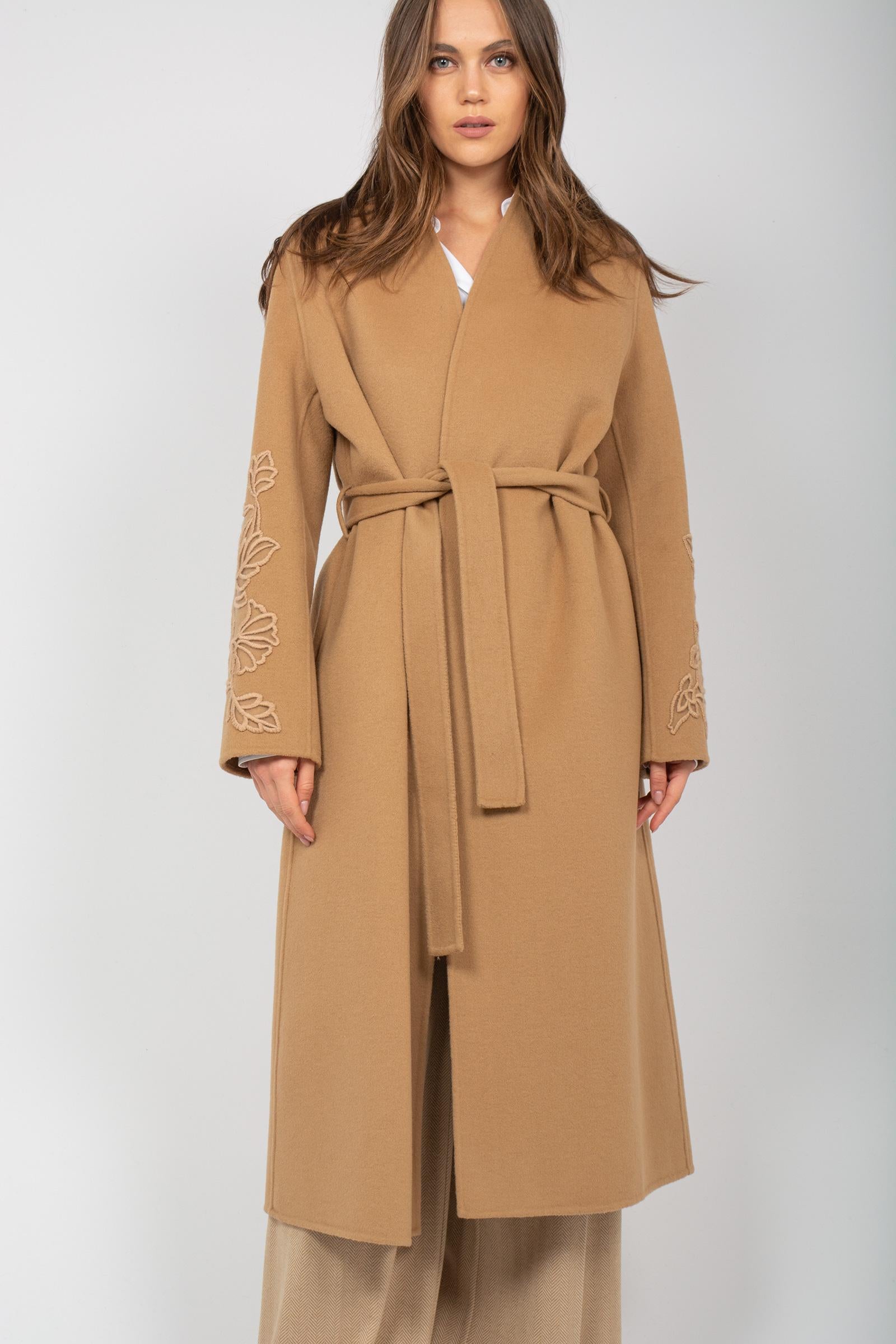 cappotto in panno di lana con ricamo D066EY2 00007 ERMANNO - ERMANNO SCERVINO 