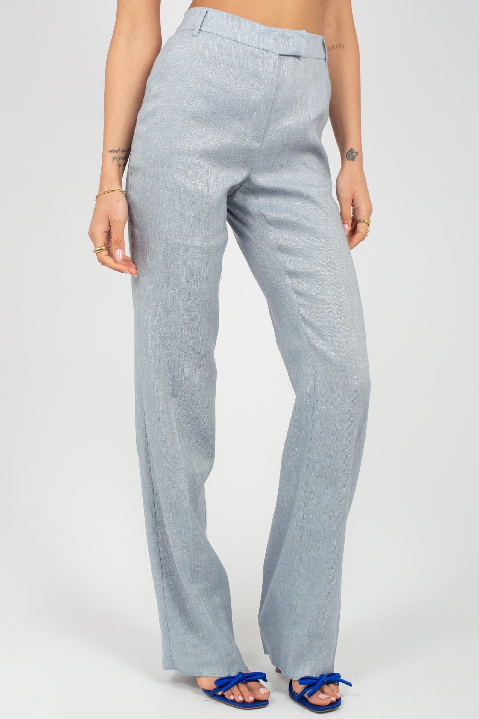 pantalone in misto lino e viscosa 'tartina' TARTINA 003 MARELLA 