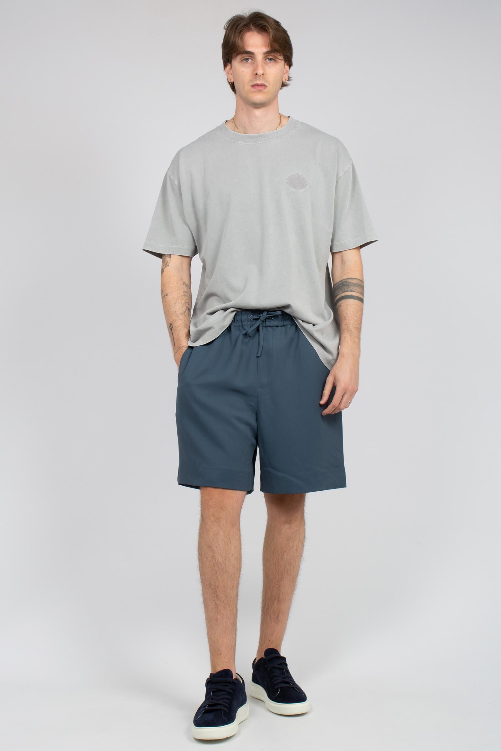 jogger corto in tessuto tecnico 2601040002 INKBLUE NEW AMSTERDAM 