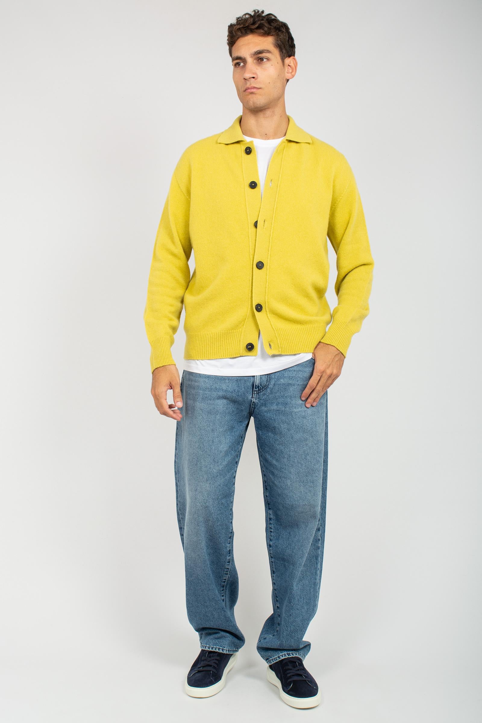 cardigan camicia in lana B9F0010 OLIVA AMARANTO 