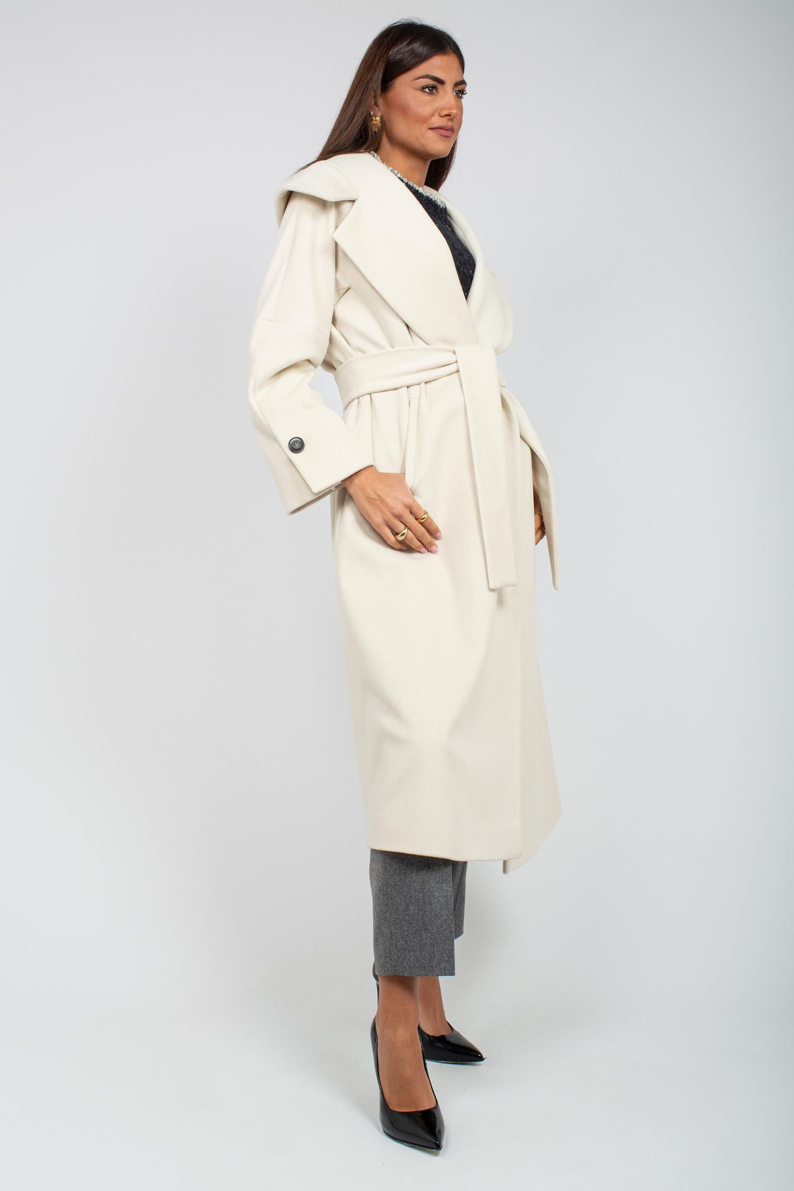 cappotto collo ampio in lana vergine 4600264337 9263 TARDIA 