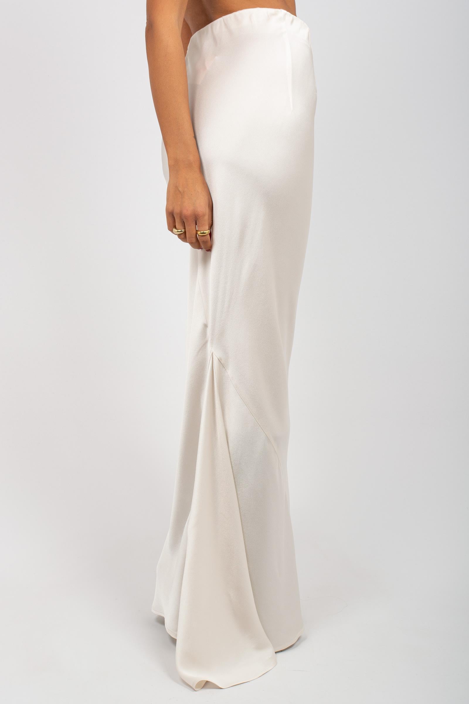 gonna in raso 'elvira' S5WM15 A13 SEMICOUTURE 