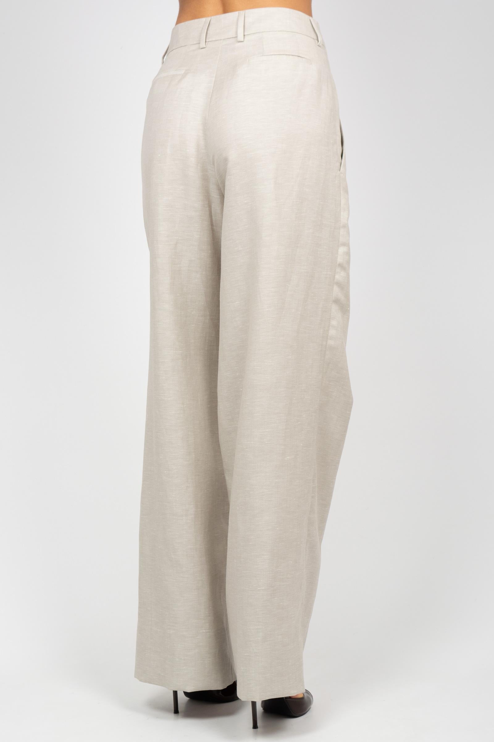 Pantalone in misto lana e lino 'francoise' CDVSFKZ00STD SD810020 PT TORINO 