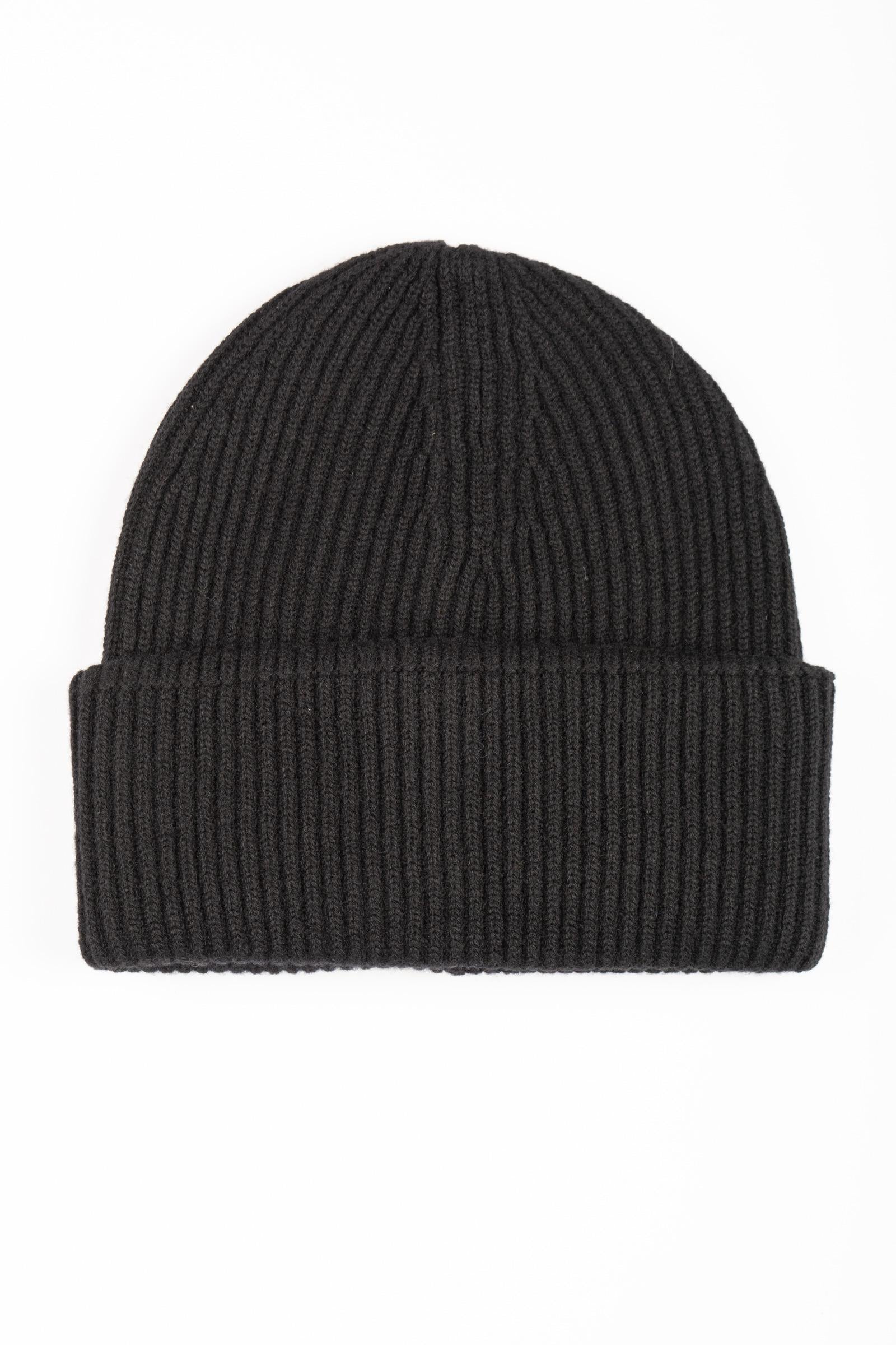 cappello in lana M3F0137 NERO SOLOTRE 