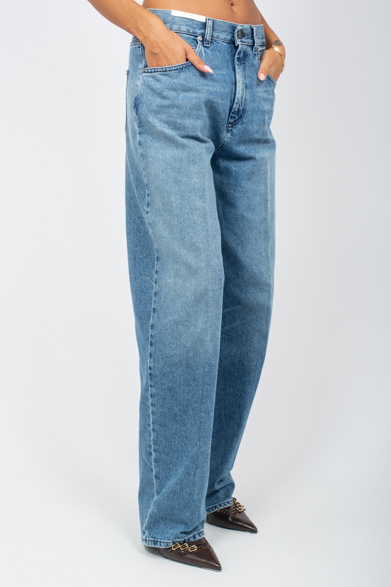denim wide leg in cotone 'megan' C1VPMGZ0 AW0280ML55 PT TORINO DENIM 