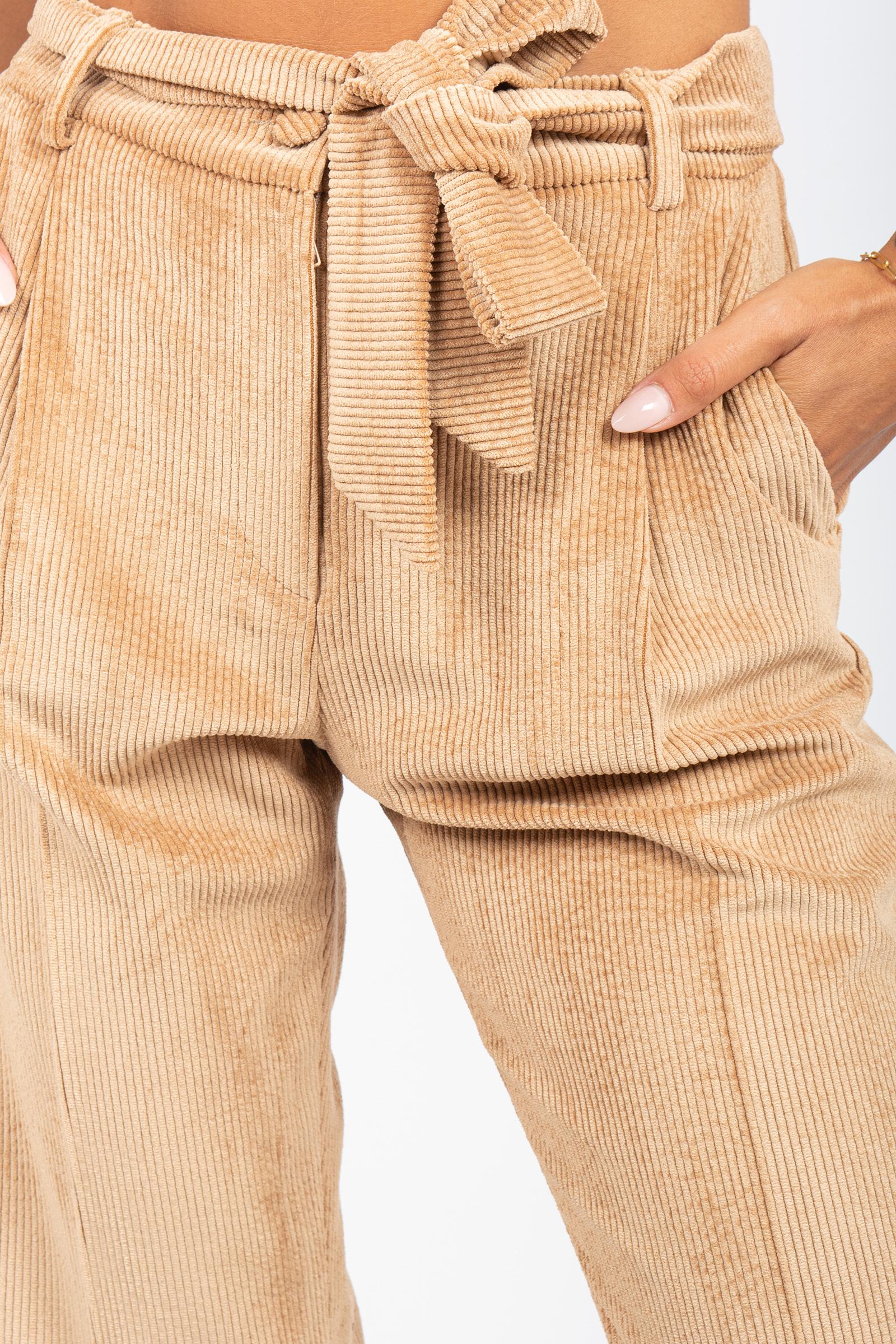 pantalone in velluto P288VELLUTO CAMMELLO SANGERMANO 