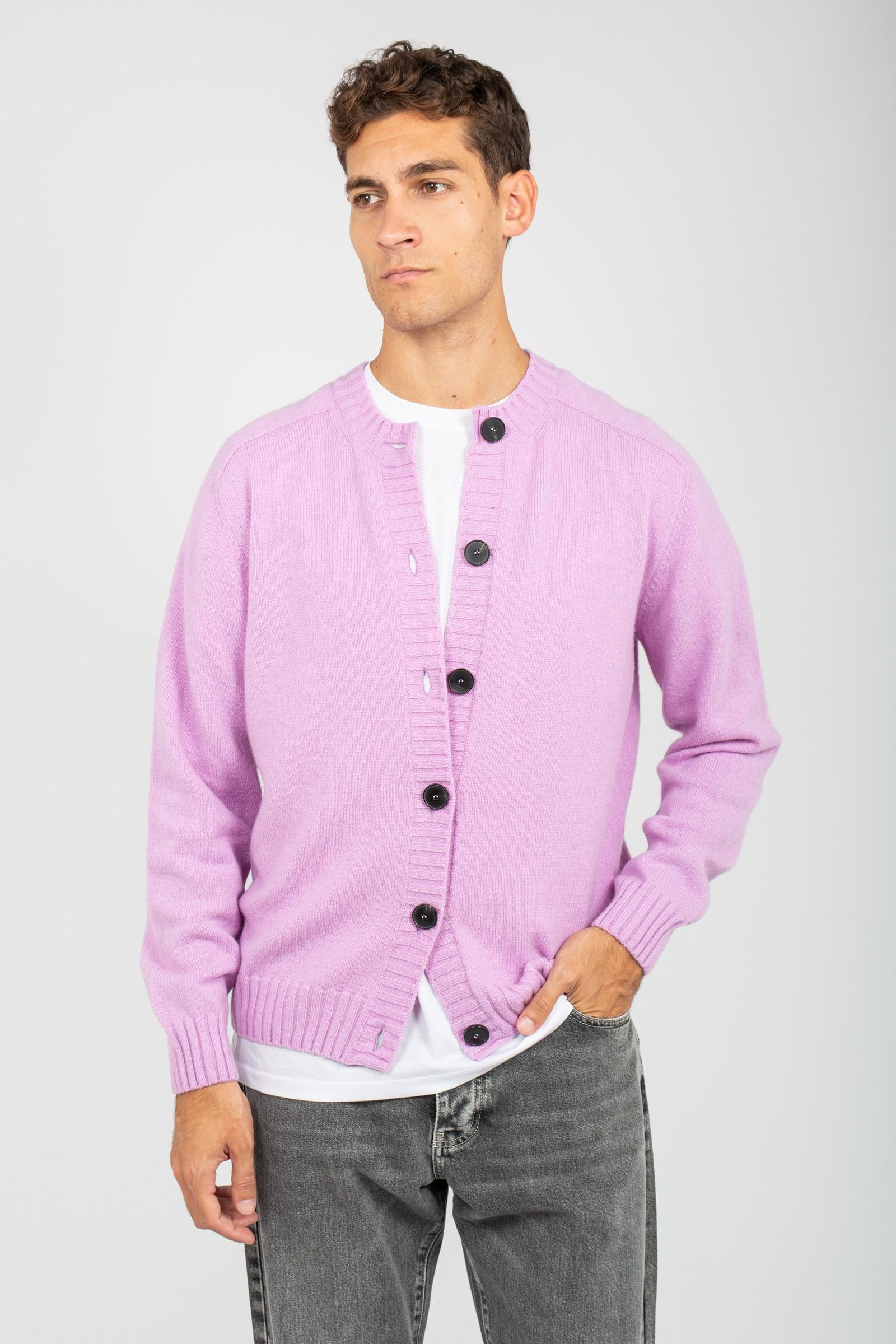 cardigan chanel in lana B9F0022 GLICINI AMARANTO 