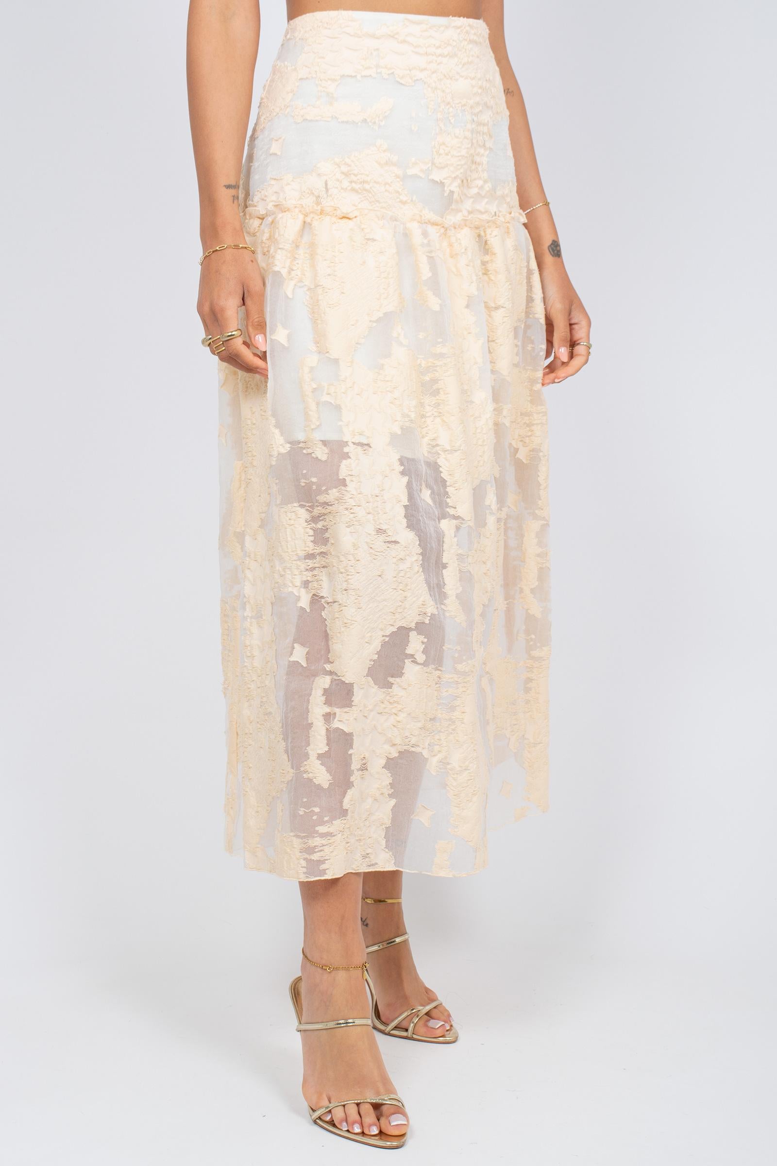 gonna longuette in jacquard VINNY388 1390 HANAMI D'OR 