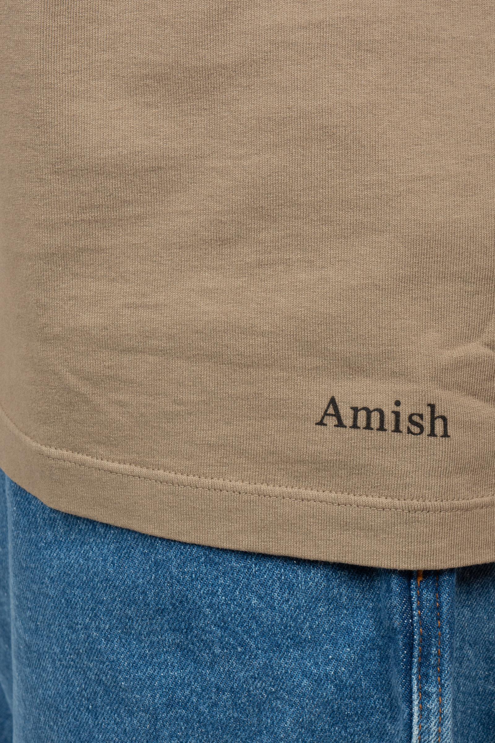 t-shirt unisex con micrologo AMX035CR570569 C0647 AMISH 