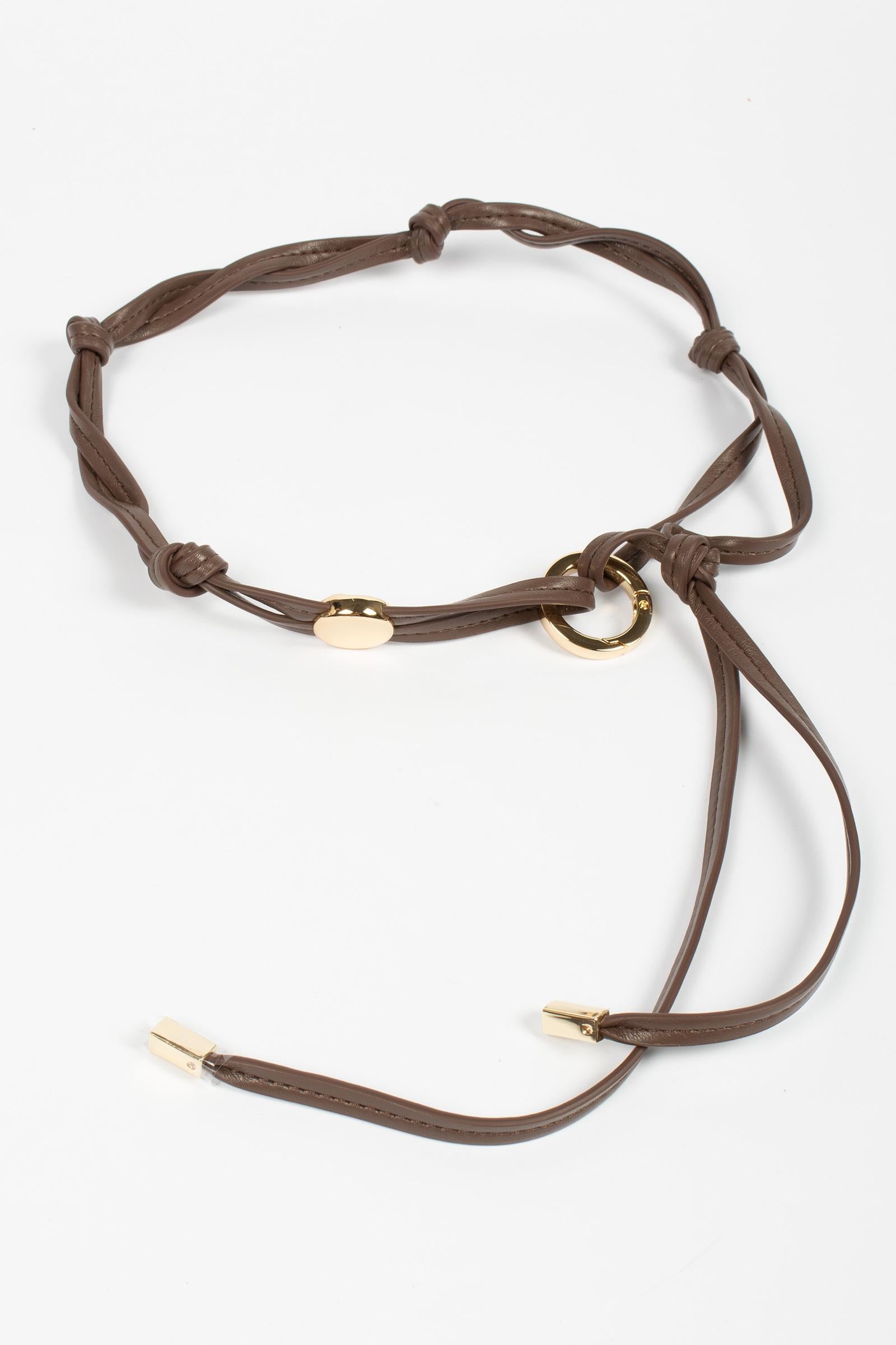 cintura in ecopelle 'origano' 2616751018600 001 MM - MAX MARA 