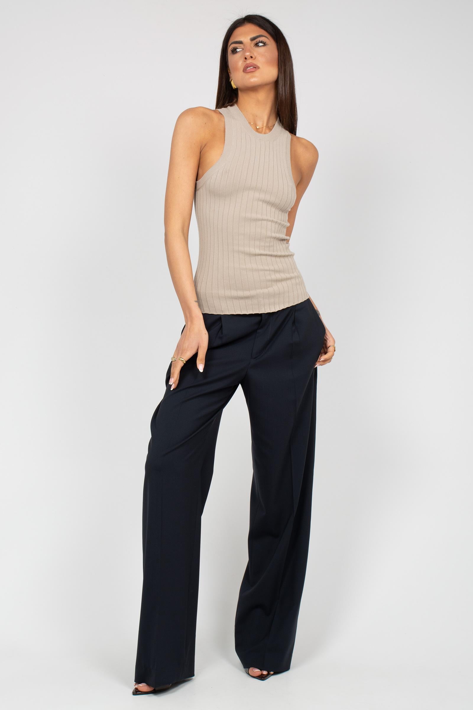 pantalone in fresco lana 'lola' CDVSLLZ00STD ZI560370 PT TORINO 