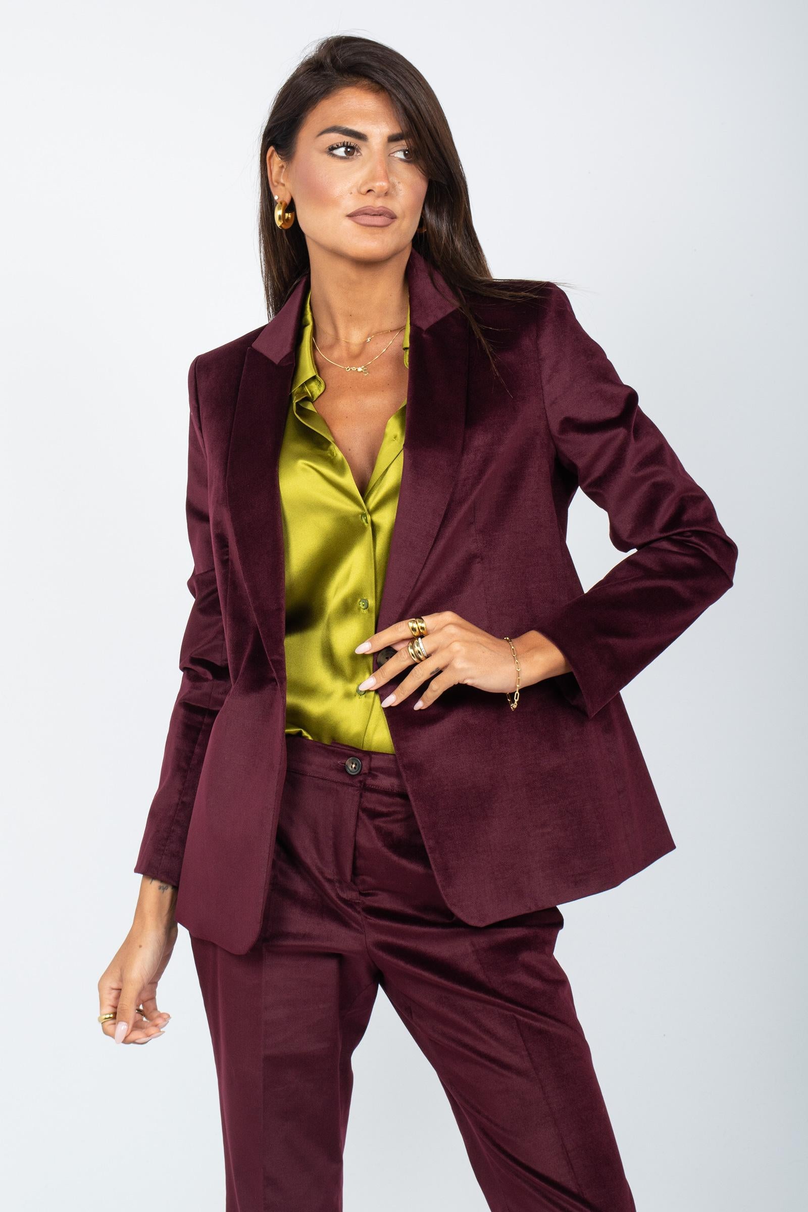 tailleur in velluto 6J24R0000058N 29 DIANA GALLESI 