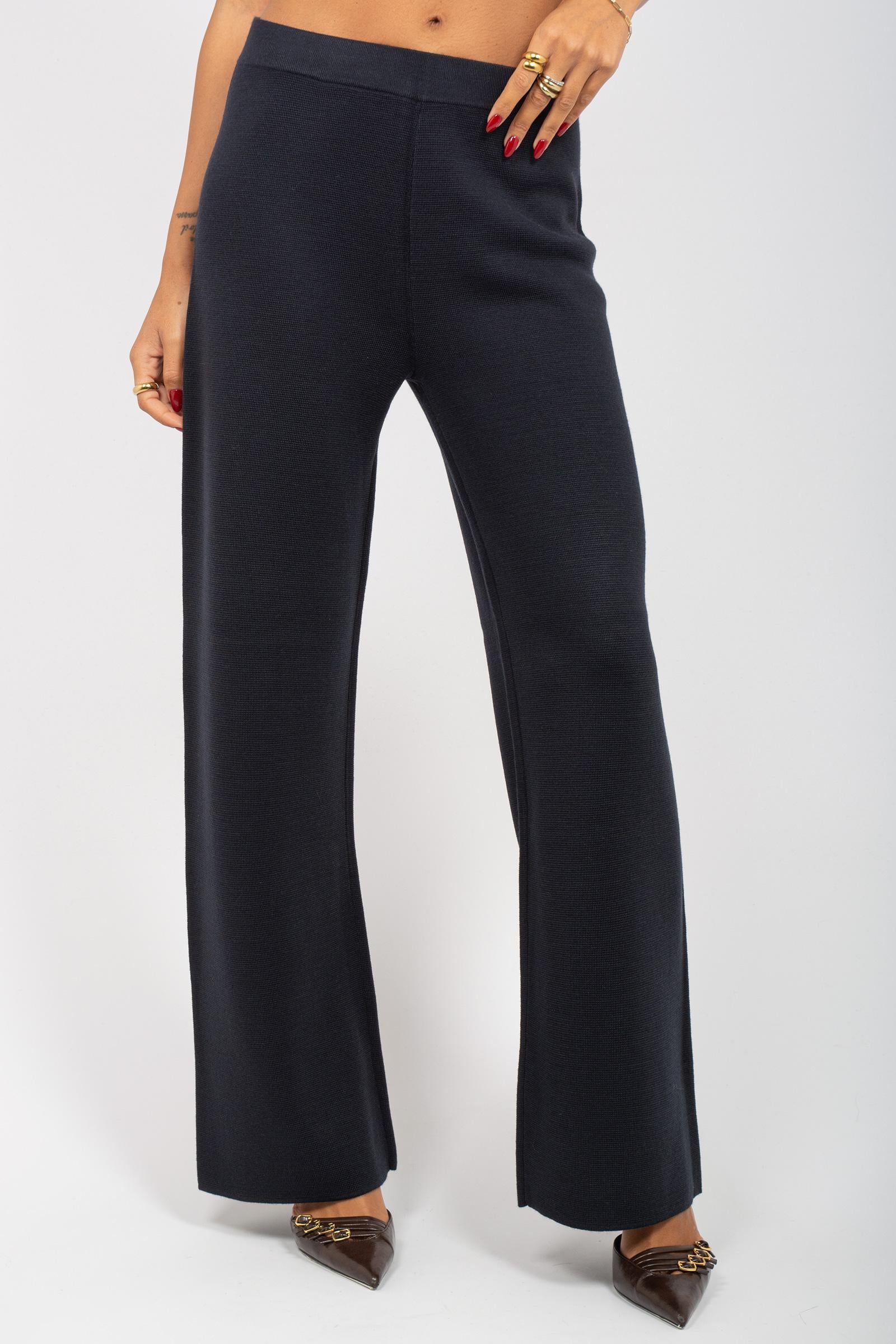 pantalone palazzo in misto lana 255M6015 304 MAIDA MILA 