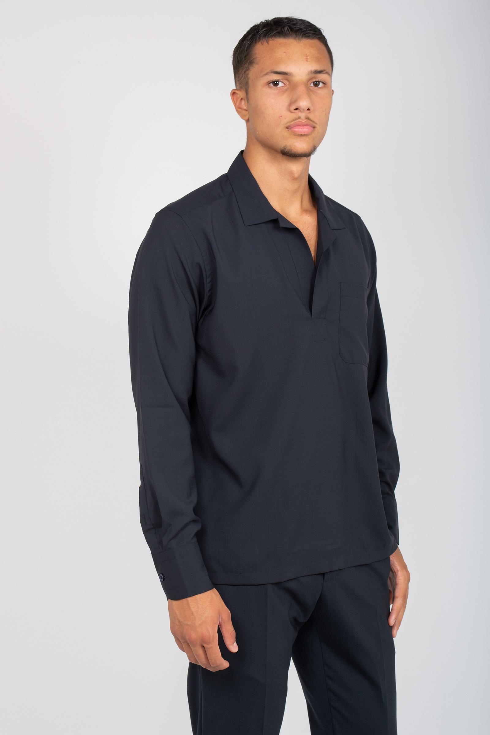 camicia polo in fresco lana TL6SSY090RTY ZI560370 PT TORINO 