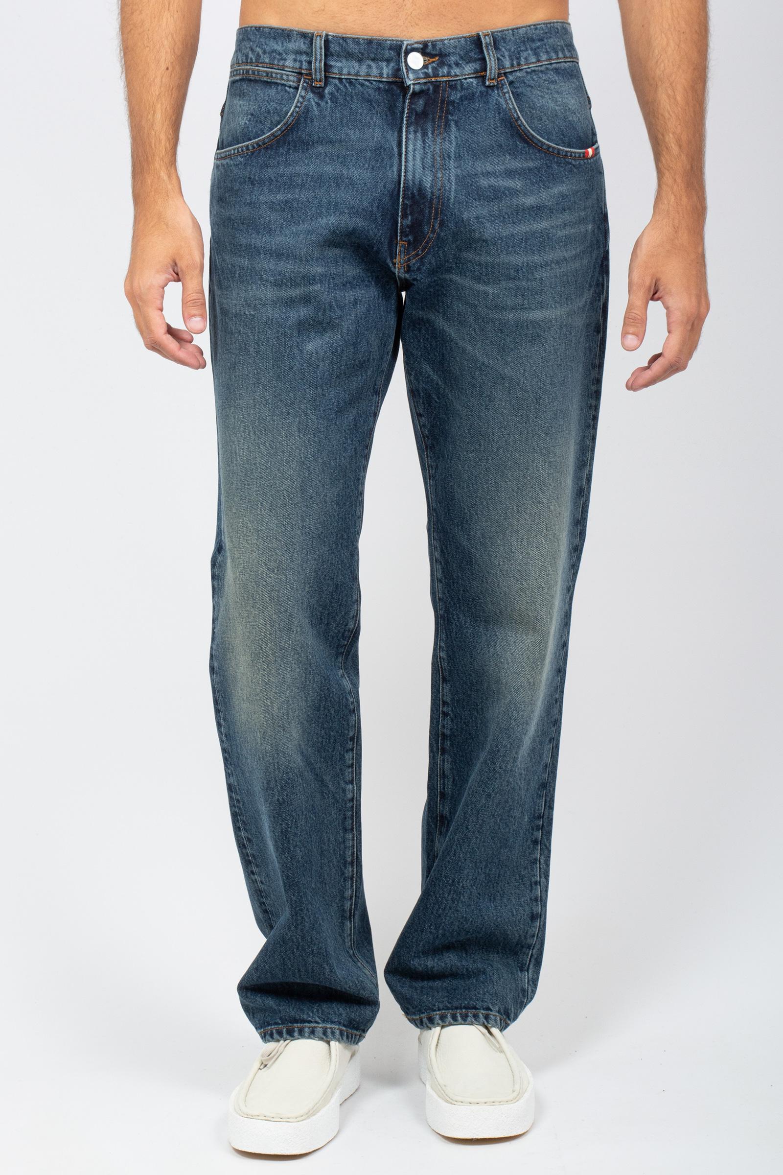 jeans in denim di cotone 'james' AMU010D4363007 C0999 AMISH 