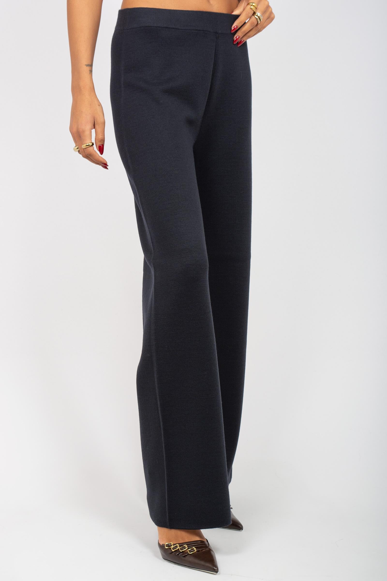 pantalone palazzo in misto lana 255M6015 304 MAIDA MILA 