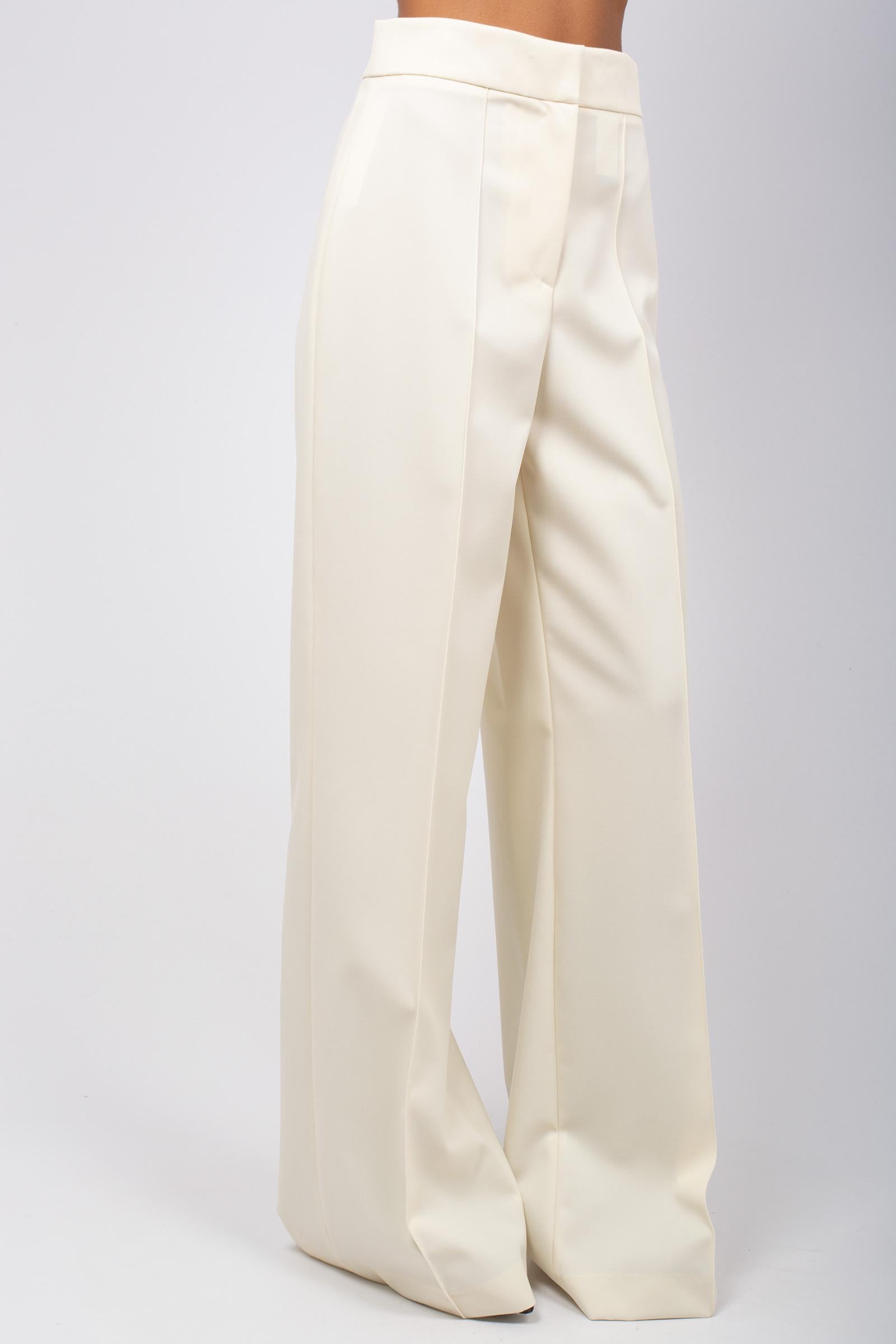 pantalone ampio in gabardine di lana 'beatrice' CDVSBEZ00STD SD740015 PT TORINO 