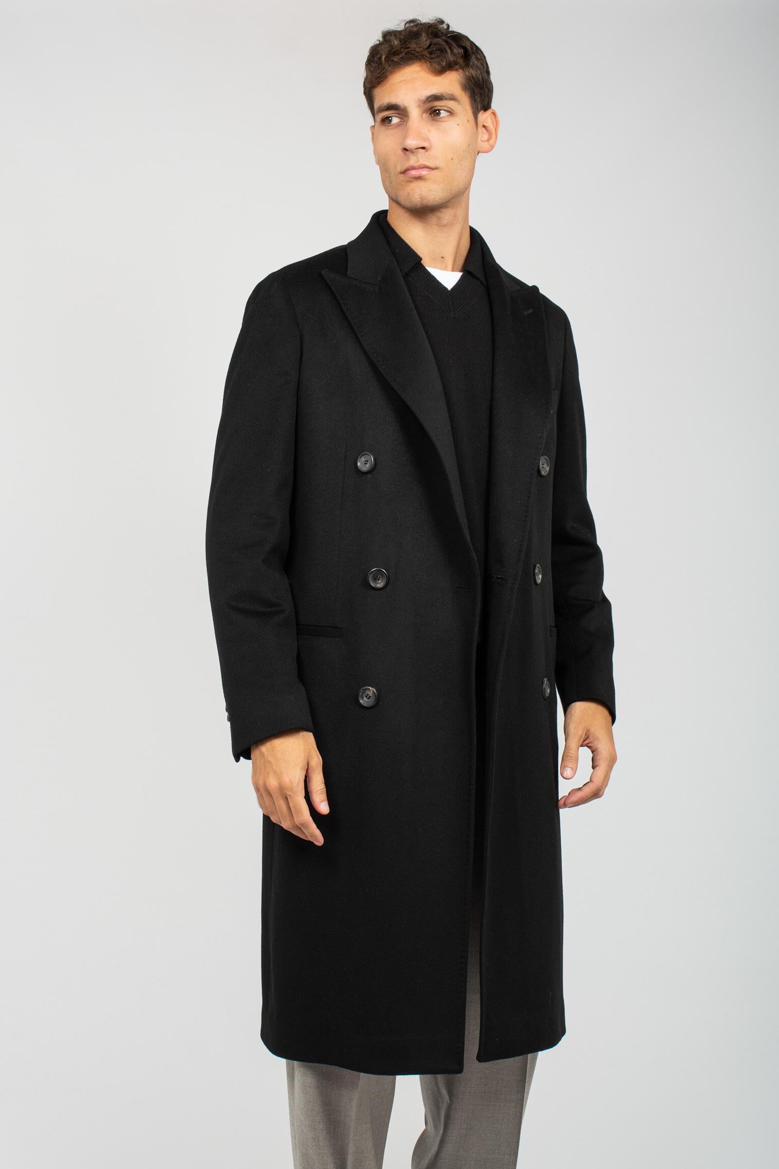 cappotto doppio petto in panno di lana 'capolavoro loropiana' 8400784400 9351 TARDIA 