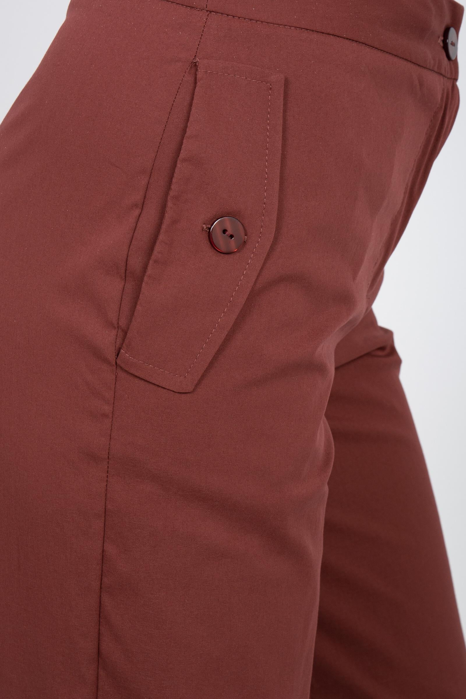 pantalone in misto cotone stretch SS2256128 217 ANNA SERAVALLI 