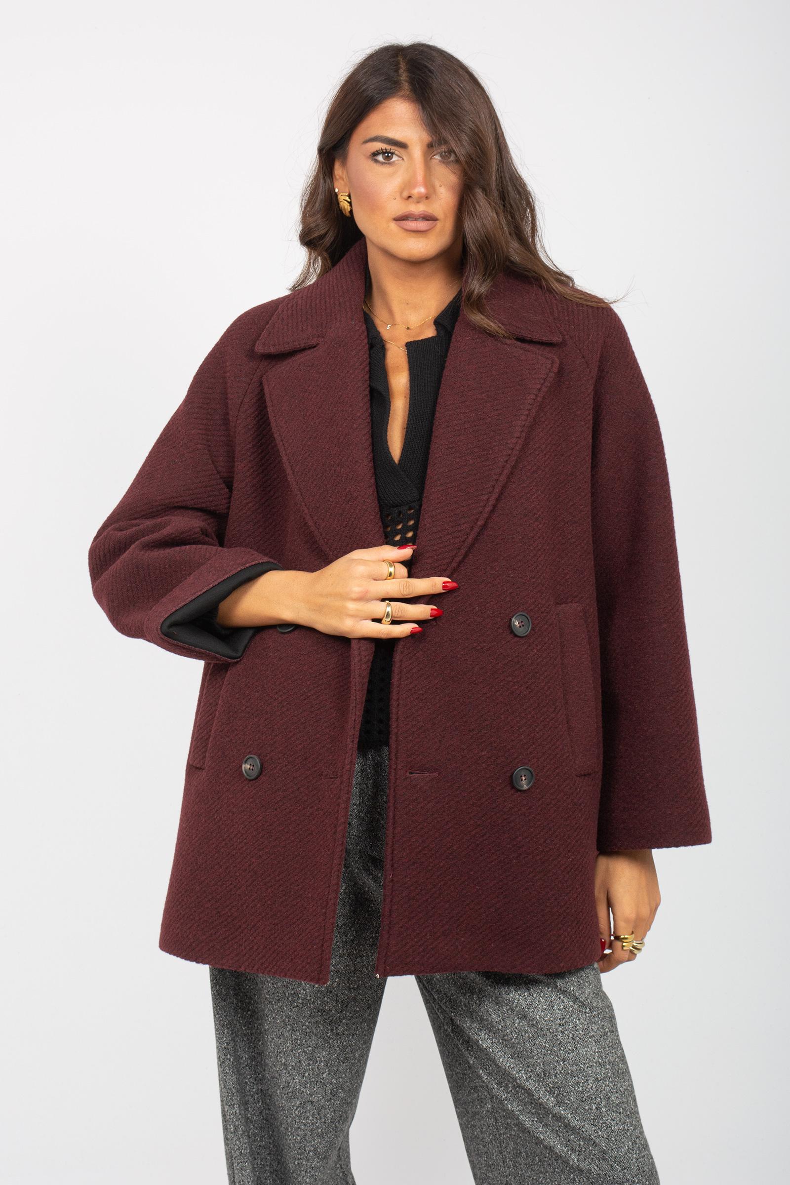 Caban in misto lana 'obliqua' 2526906018000 003 MM - MAX MARA 
