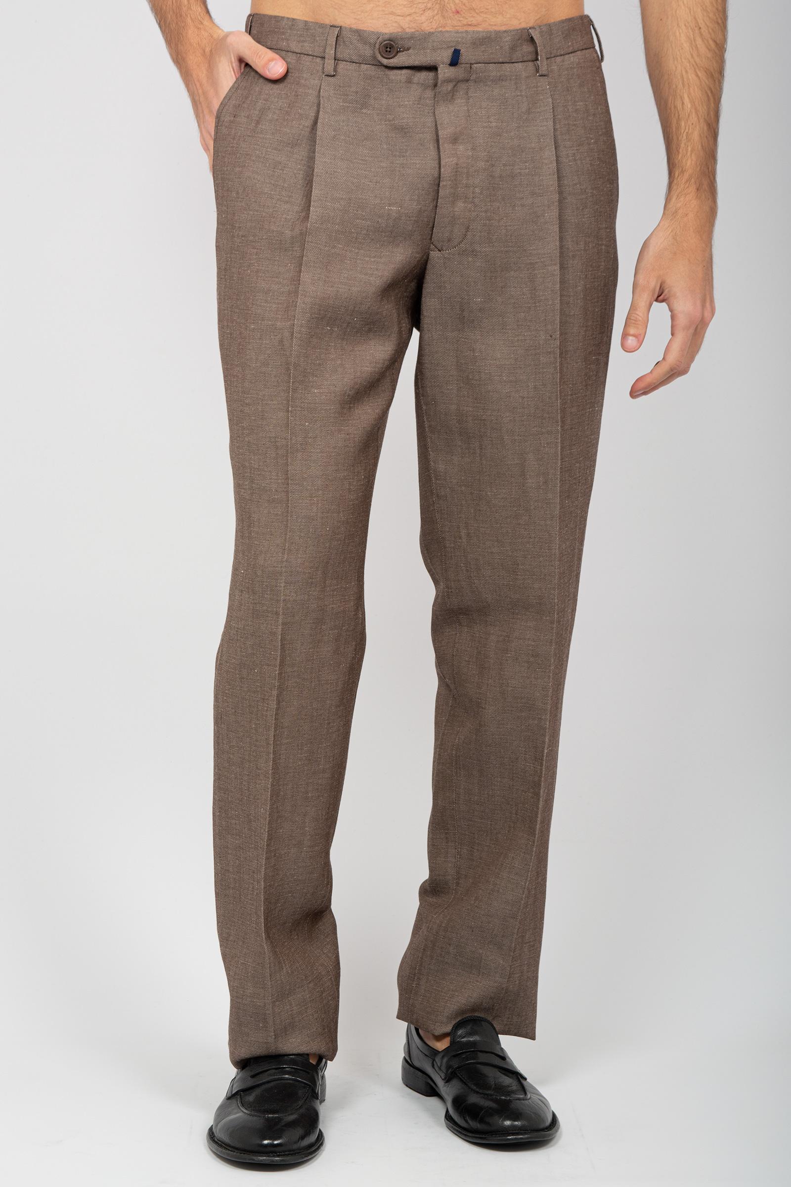 pantalone vita alta in cotone e canapa BABYLONTF0532 630 THE GIGI 