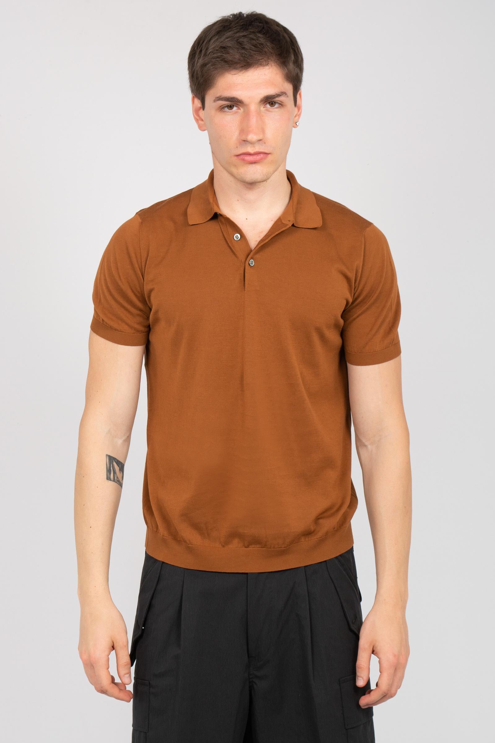 polo in cotone rasato D0GN202 571 DRUMOHR 