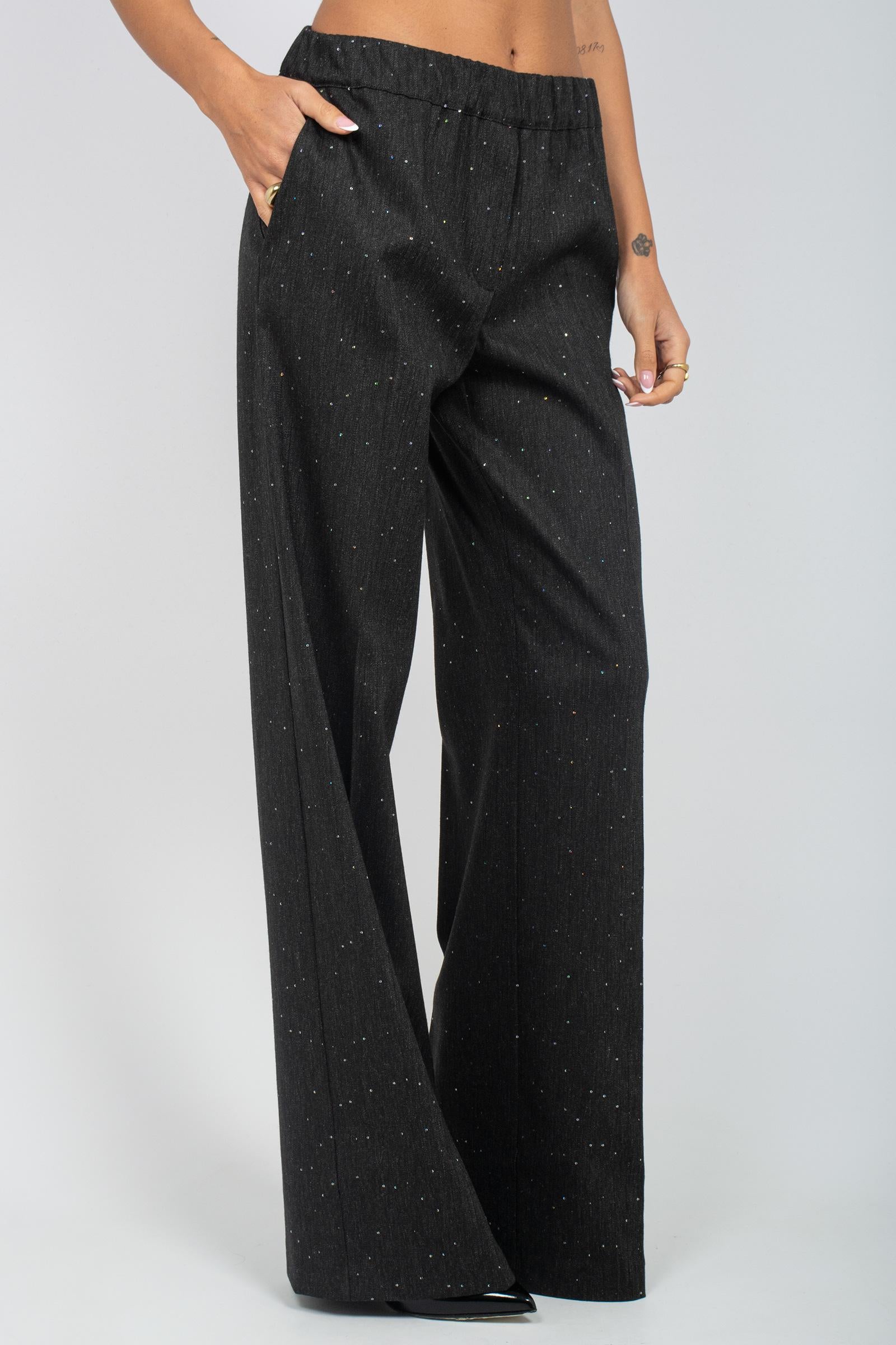 pantalone ampio in flanella 61832 11 D.EXTERIOR 