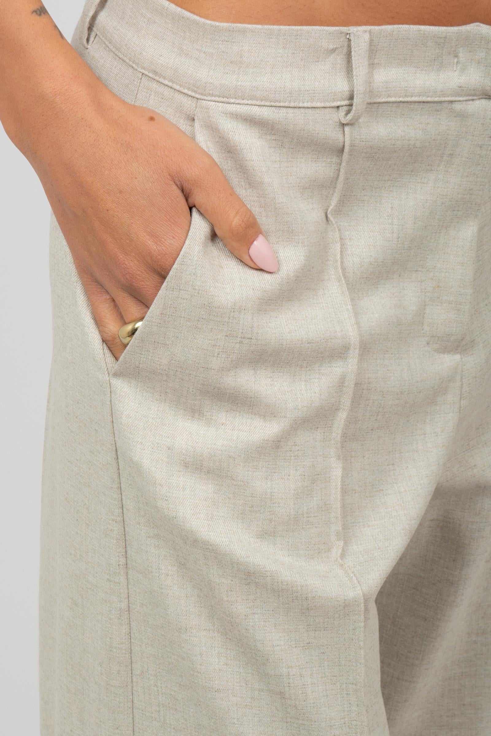 pantalone in flanella con laccetti 61764 7 D.EXTERIOR 