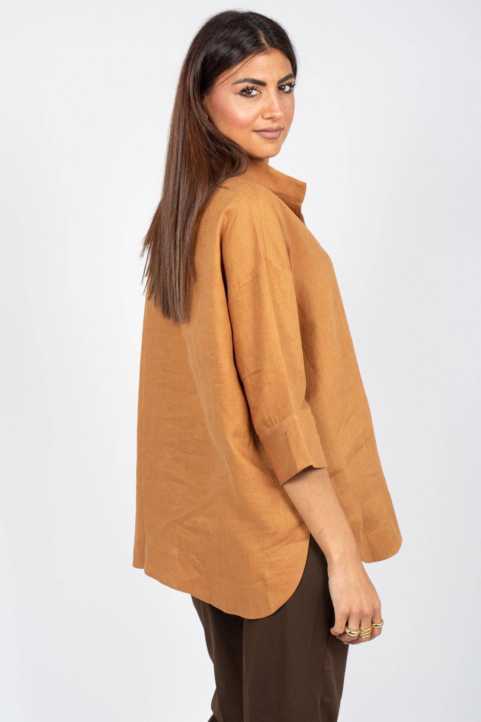 camicia koreana in lino EMMA 627 AMINA RUBINACCI 