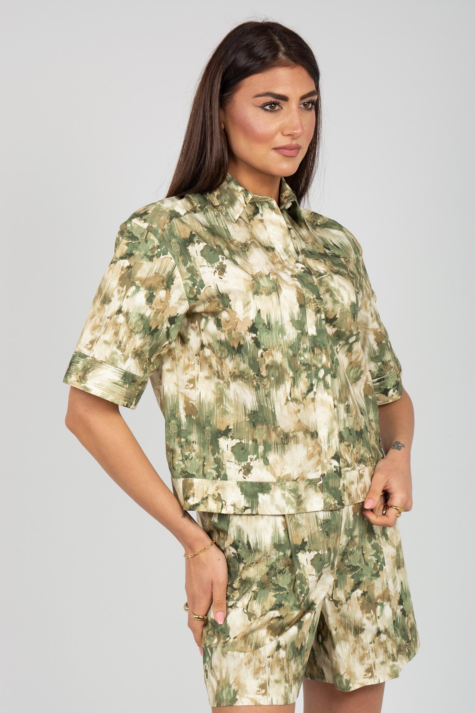 camicia in cotone stampato 'pallore' 2616111048600 001 MM - MAX MARA 