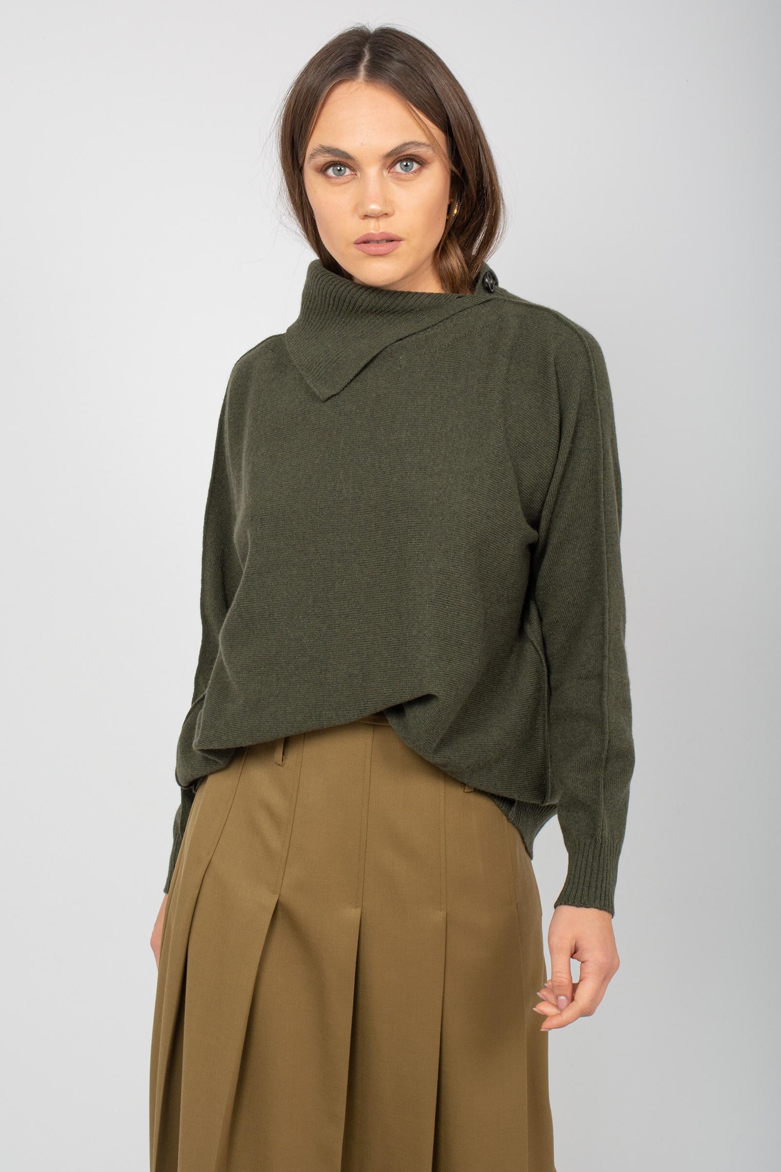 mezzo collo in lana merinos 61160 17 D.EXTERIOR 