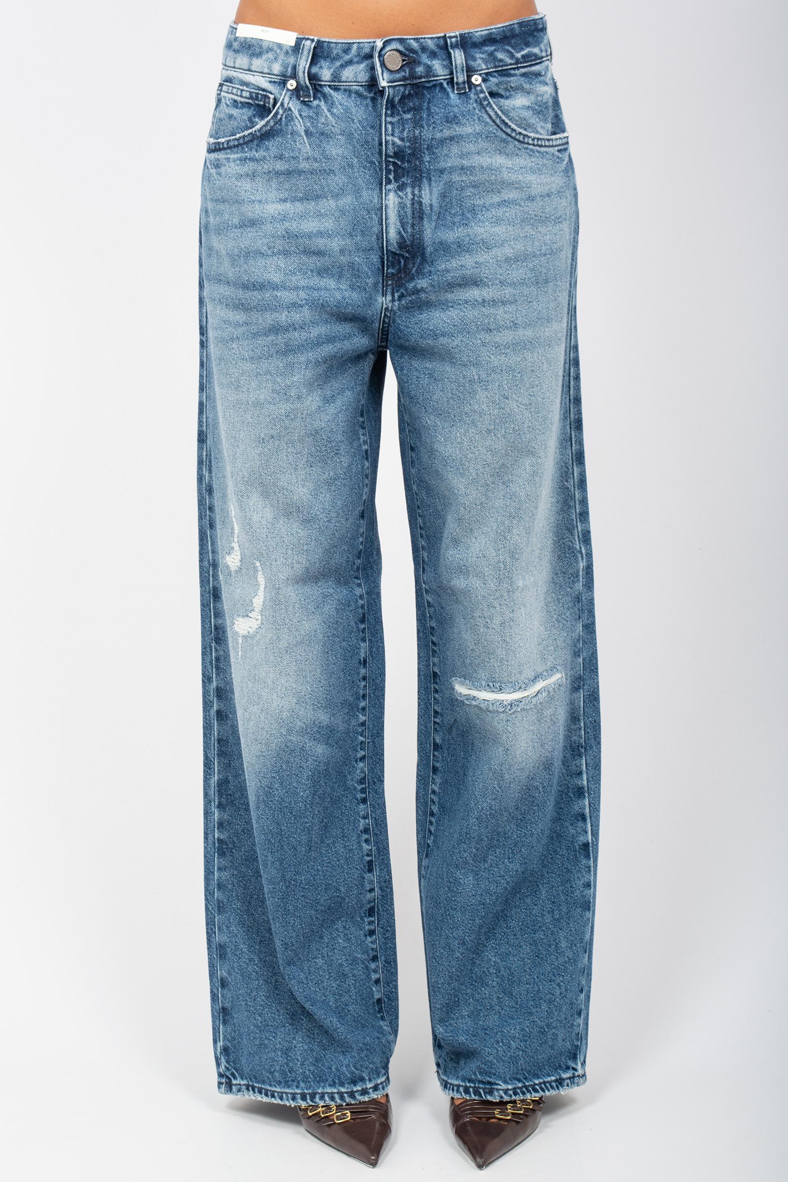 denim in cotone oversize 'boyfriend' C1VPMLZ0 AW0260MI20 PT TORINO DENIM 